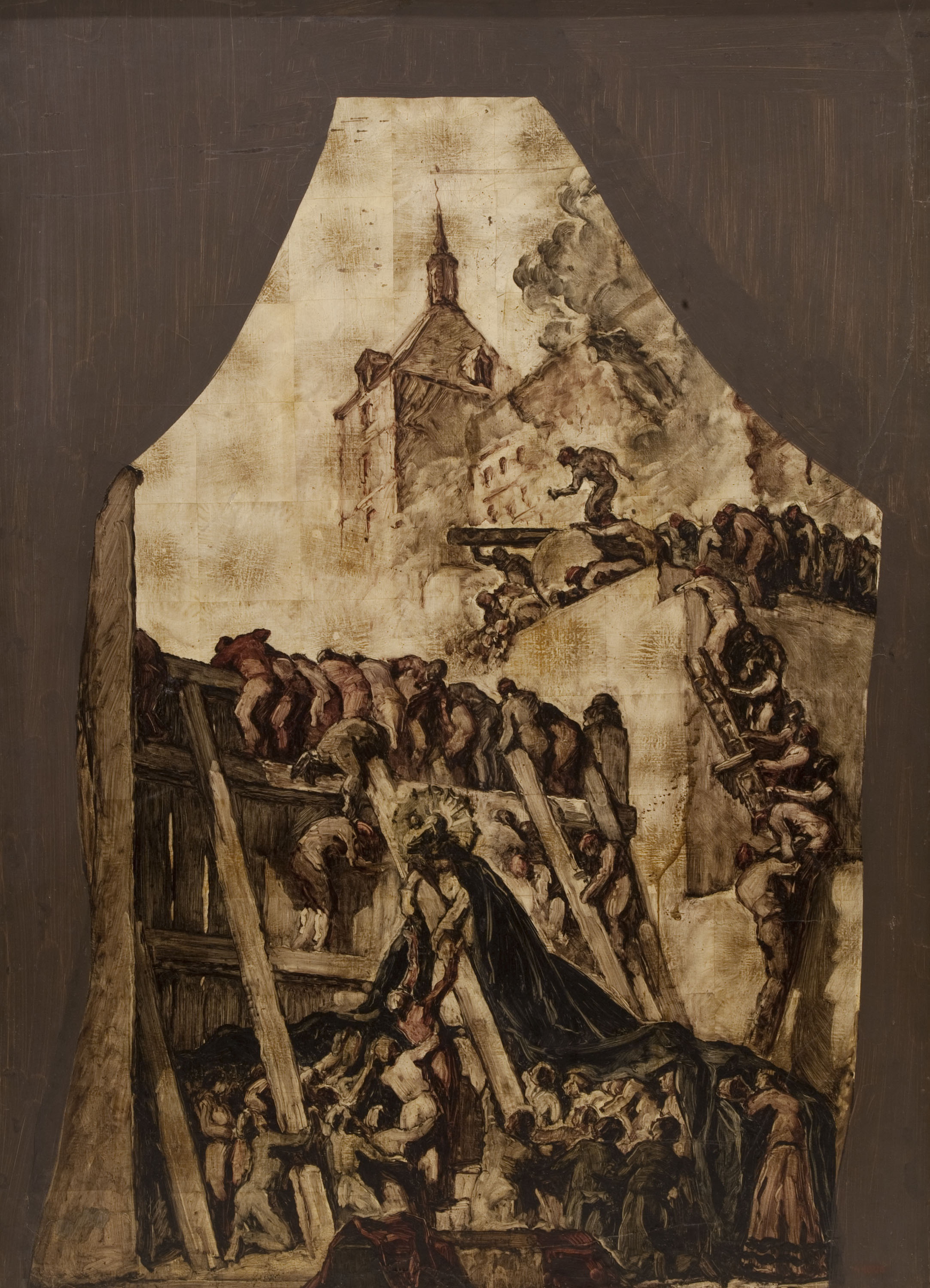 image for: Josep Maria Sert - «La defensa de l&#039;alcàsser». Estudi per a la decoració de la capella de l&#039;alcàsser de Toledo - 1943