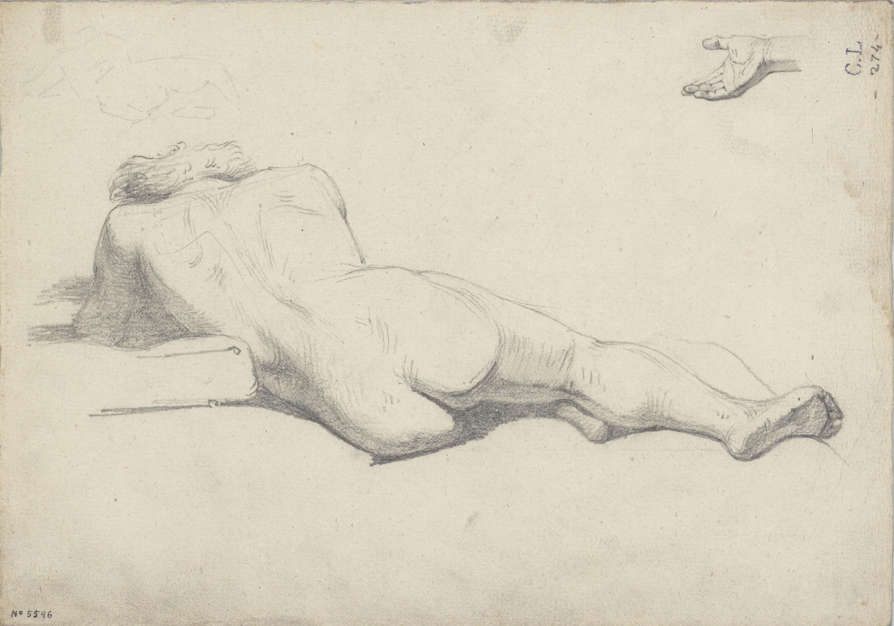 image for: Claudi Lorenzale - Acadèmia masculina i estudi de mà - Cap a 1850-1855