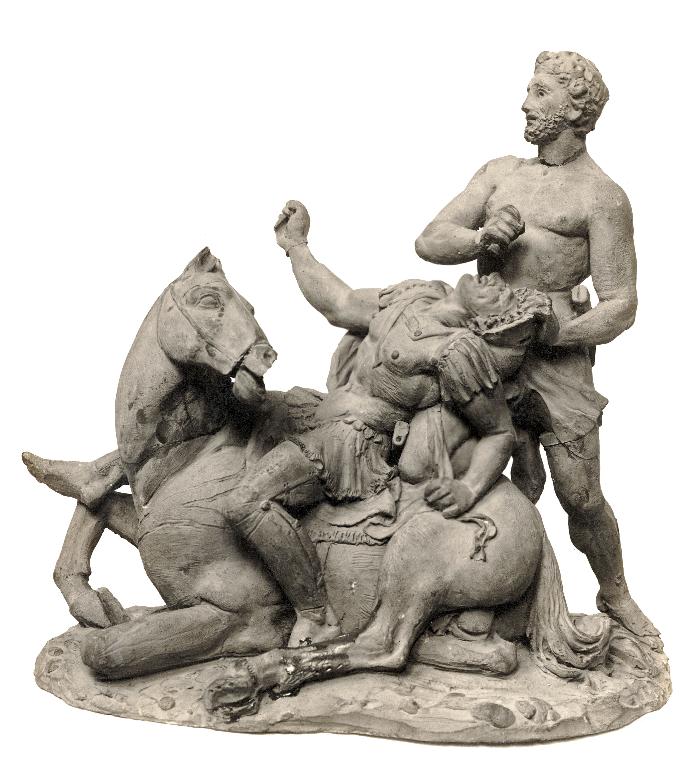 image for: Damià Campeny - Almogàver matant un cavaller francès - Cap a 1836