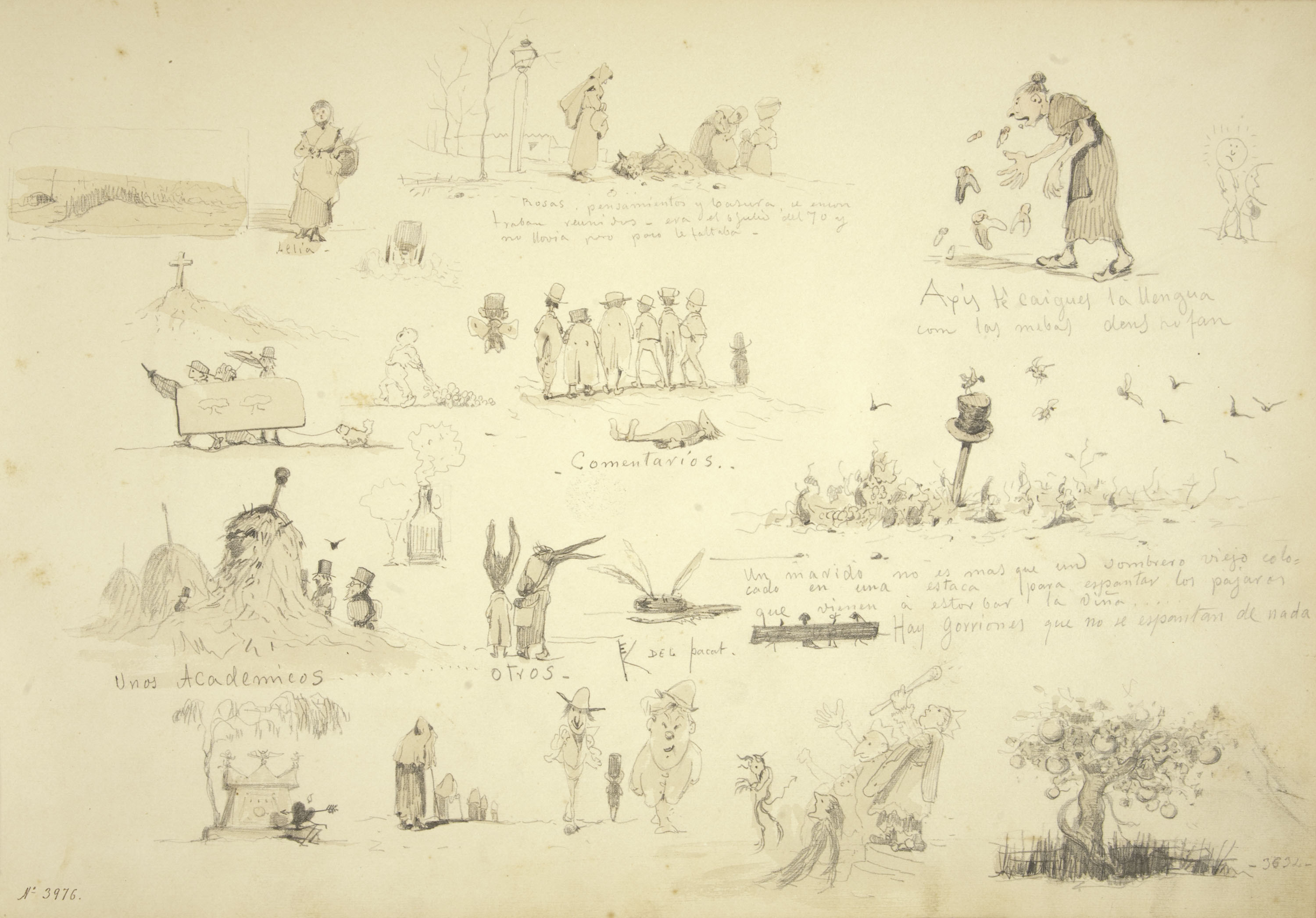 image for: Modest Urgell - Apunts satírics - Cap a 1861