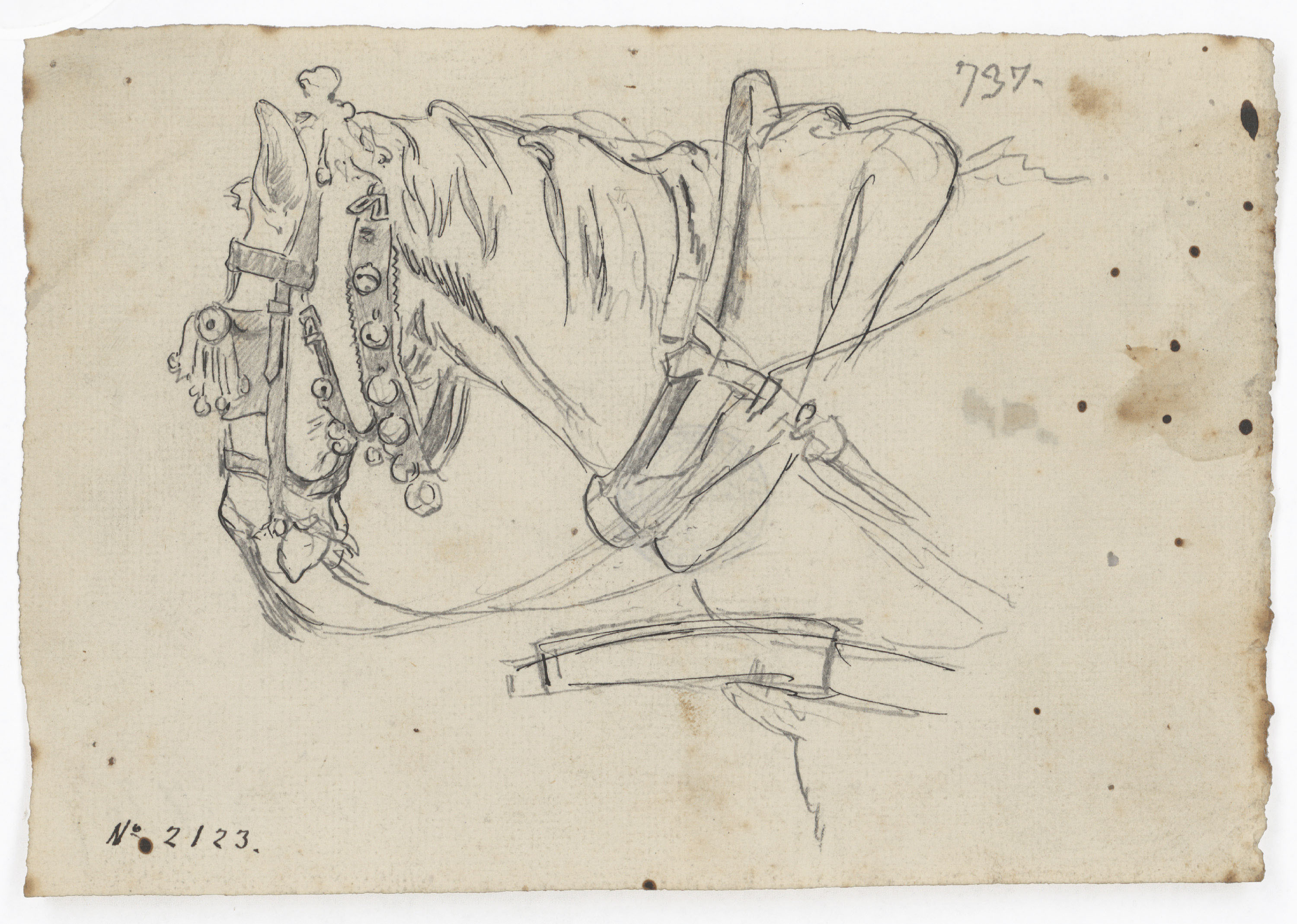 image for: Josep Lluís Pellicer - Cap de cavall de carruatge - Cap a 1875