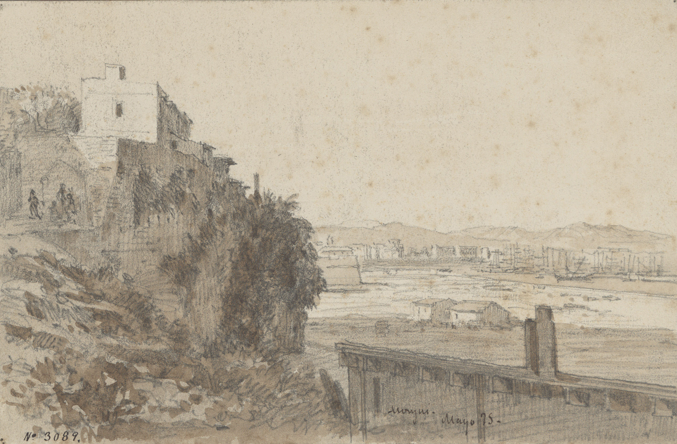 image for: Lluís Rigalt - Cases de Vista Alegre de Baix-Montjuïc - Maig de 1875