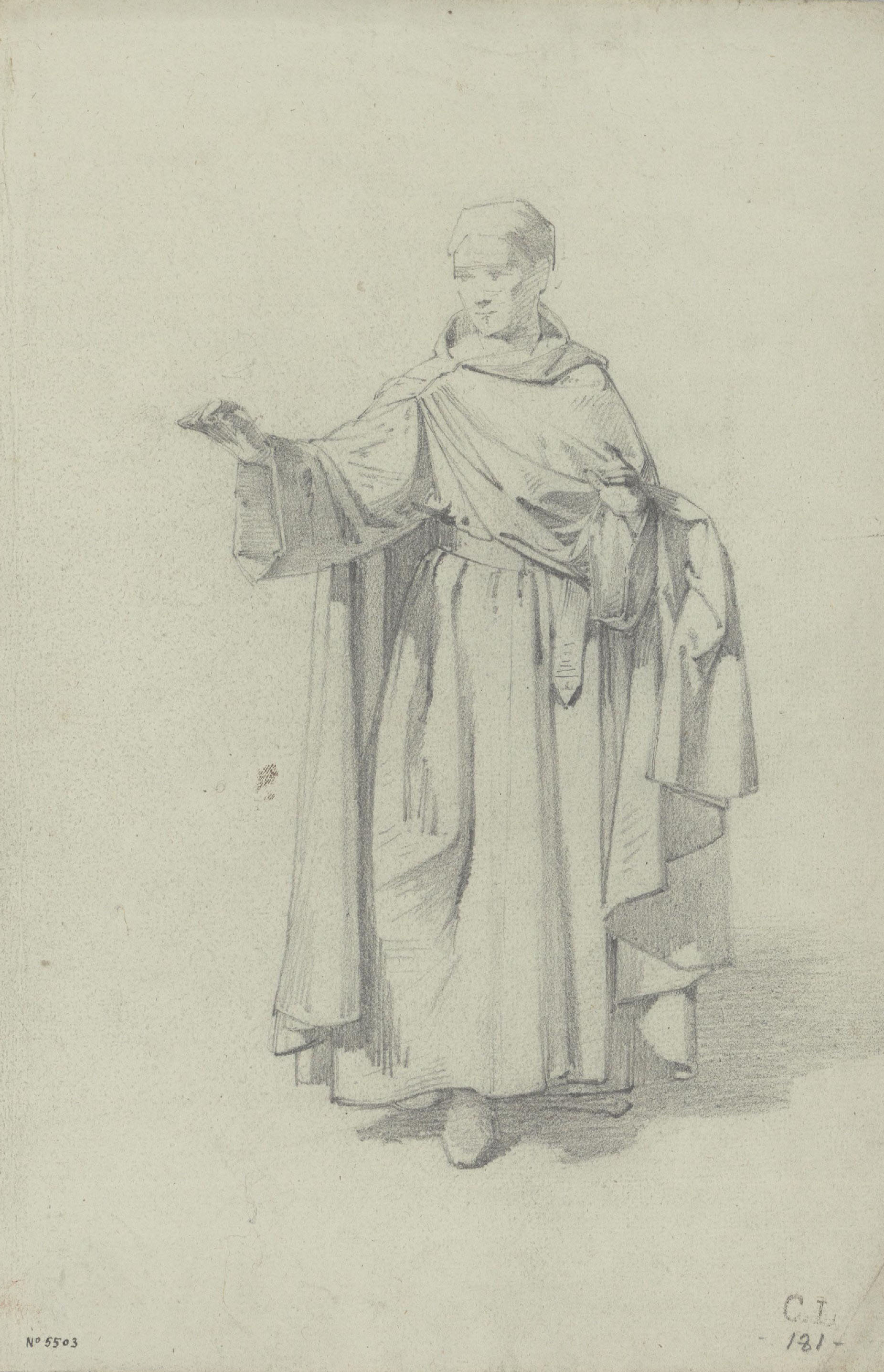 image for: Claudi Lorenzale - Cavaller amb indumentària medieval - Cap a 1870