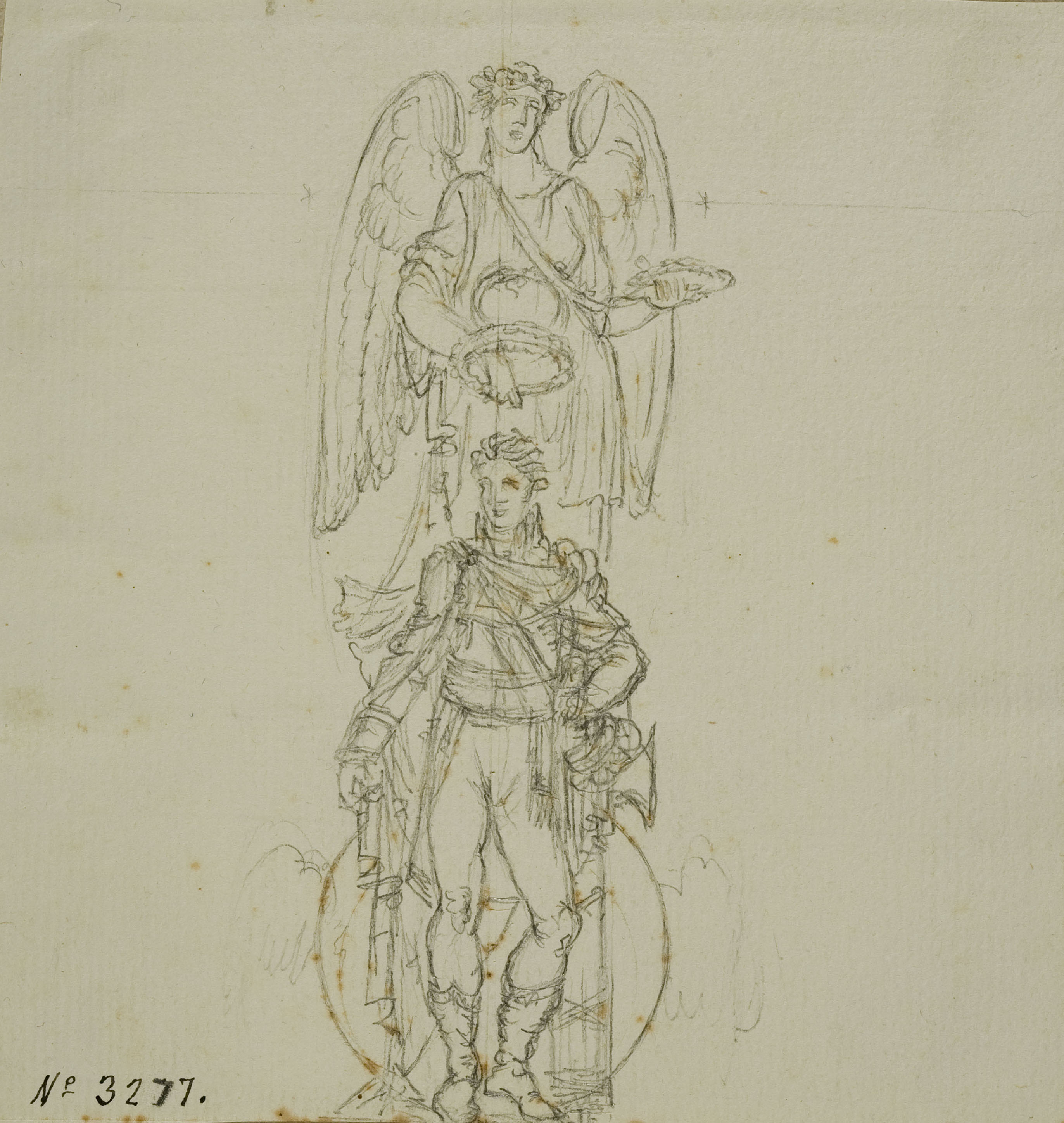 image for: Pau Rigalt - Composició al·legòrica per a un projecte de monument dedicat a Ferran VII - Cap a 1820