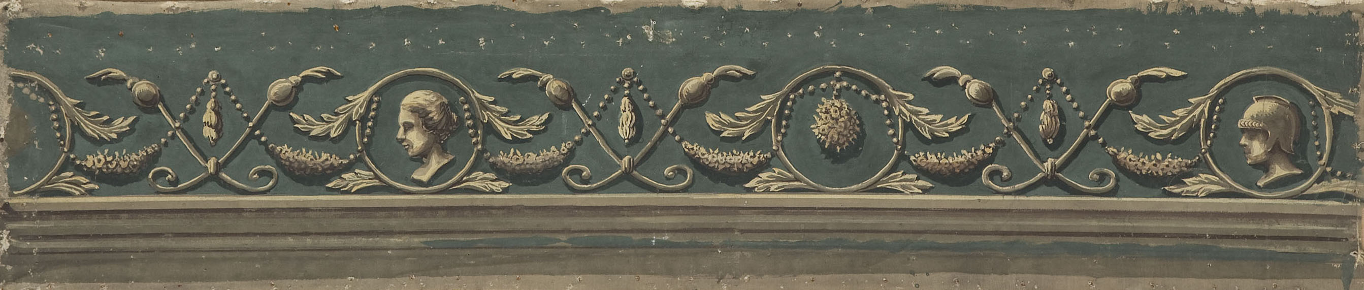 image for: Francesc Pla Duran dit &quot;El Vigatà&quot; - Cornisa amb motius ornamentals - Entre 1790-1800
