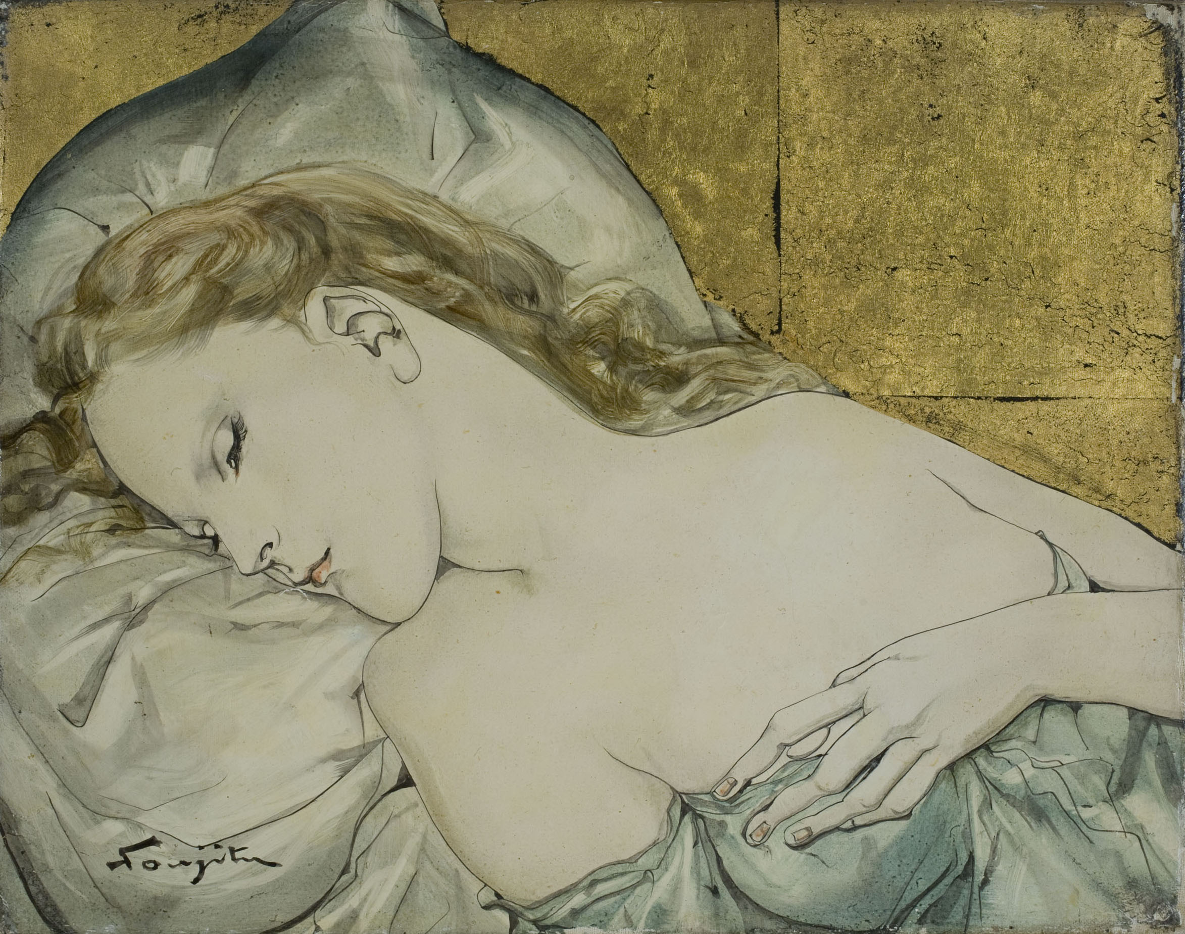 image for: Léonard Foujita - Despertar (Au réveil) - Cap a 1953