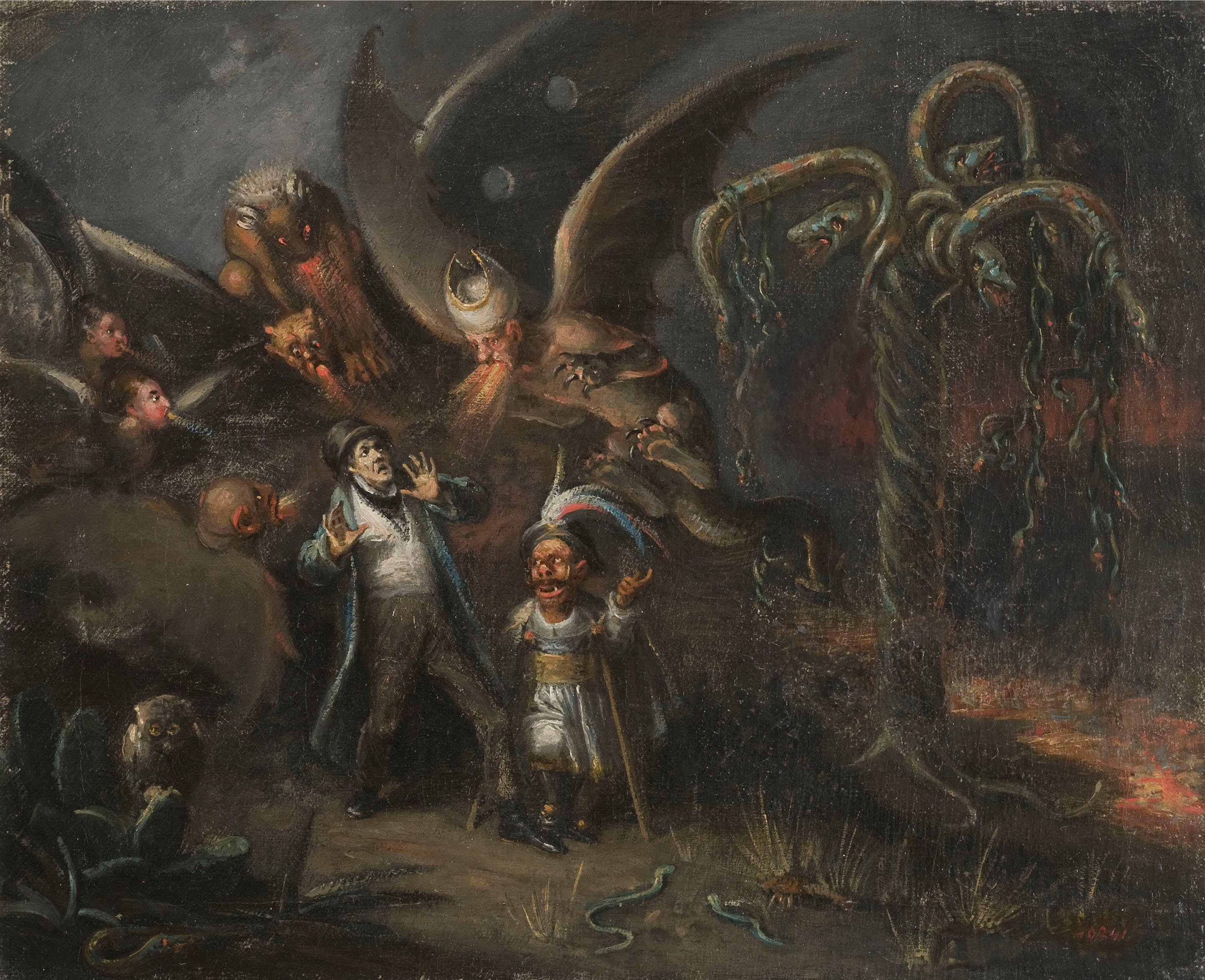 image for: Leonardo Alenza - El diablo cojuelo. Visió infernal - 1838