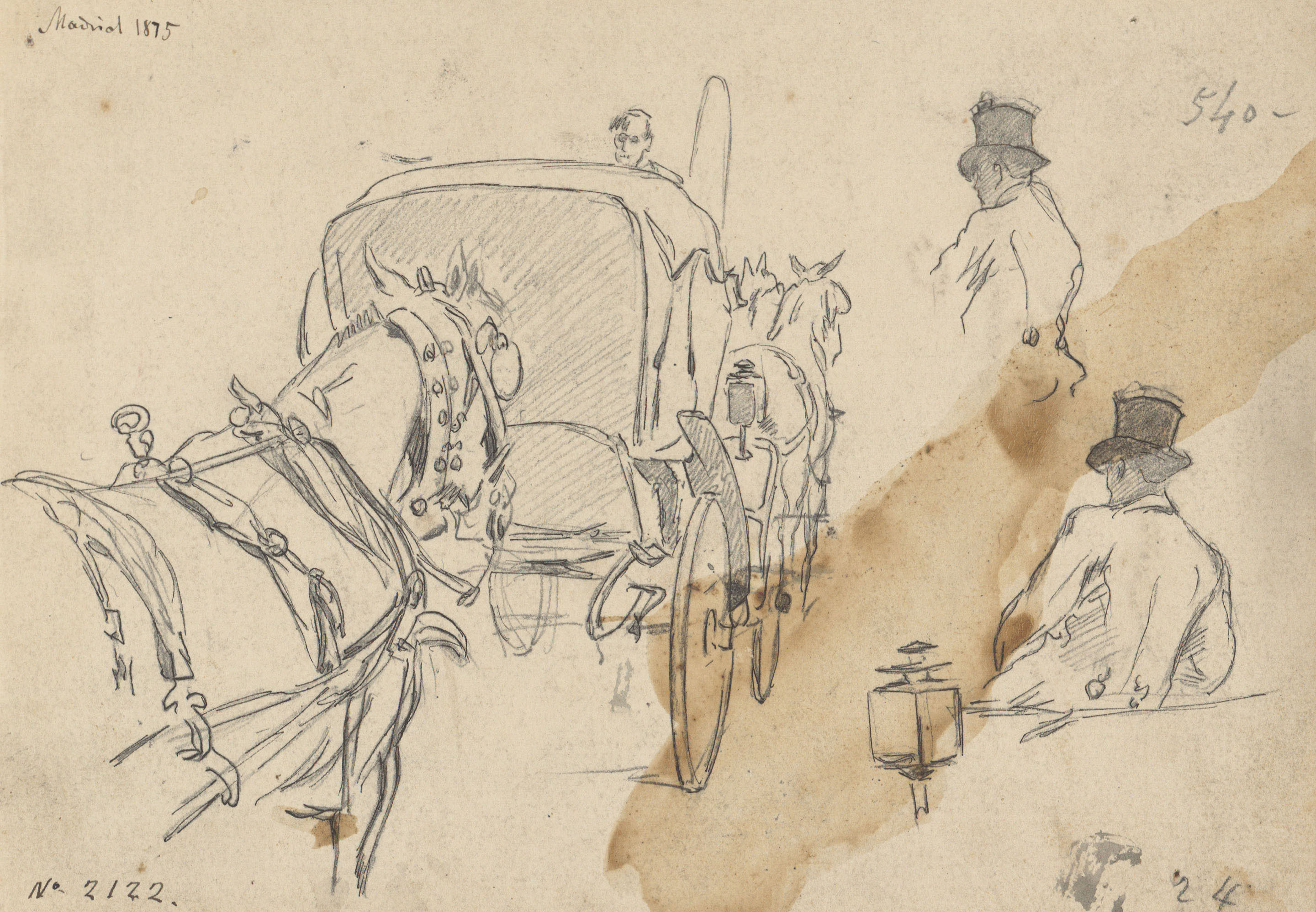 image for: Josep Lluís Pellicer - Estudi de carruatges i cotxer - 1875