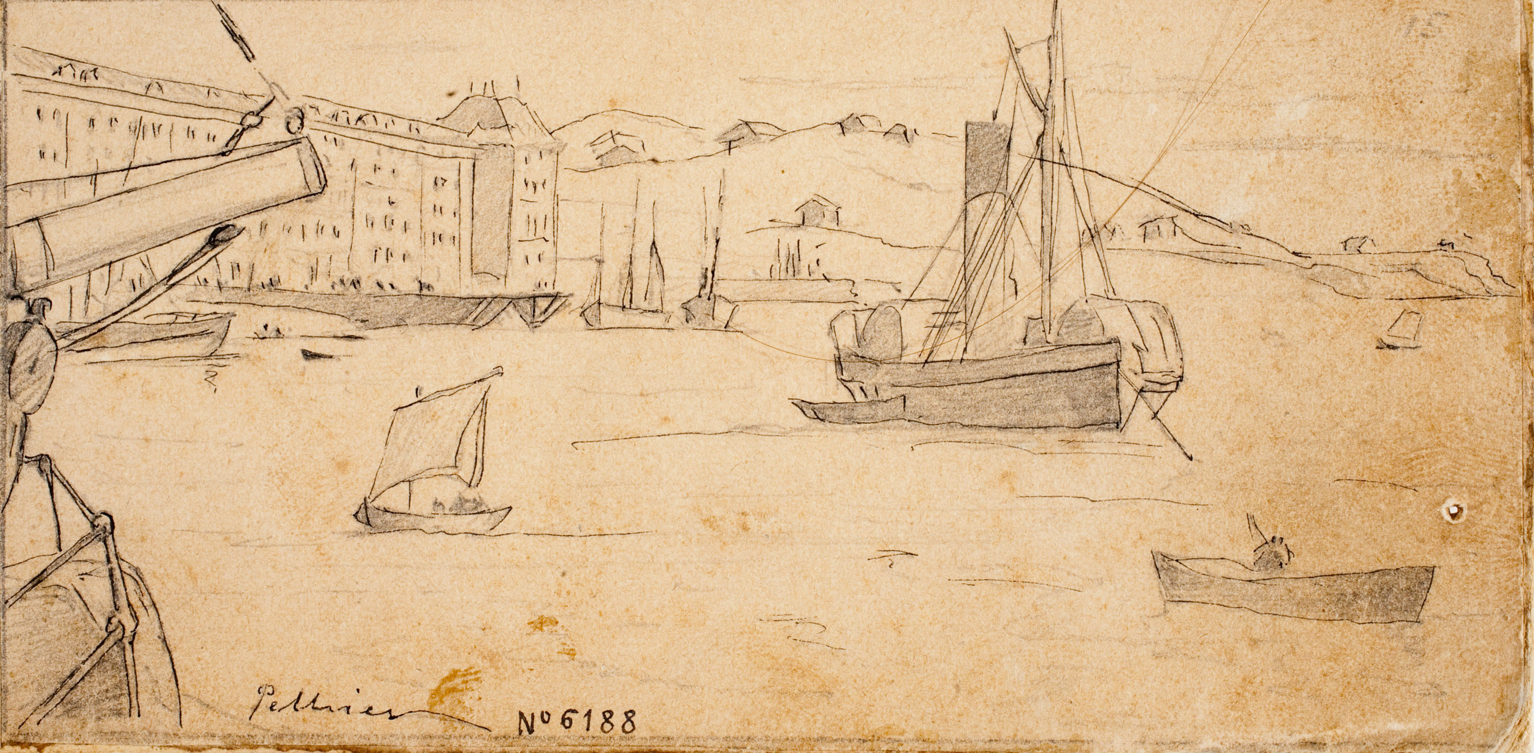 image for: Josep Lluís Pellicer - La ria de Bilbao - 1874