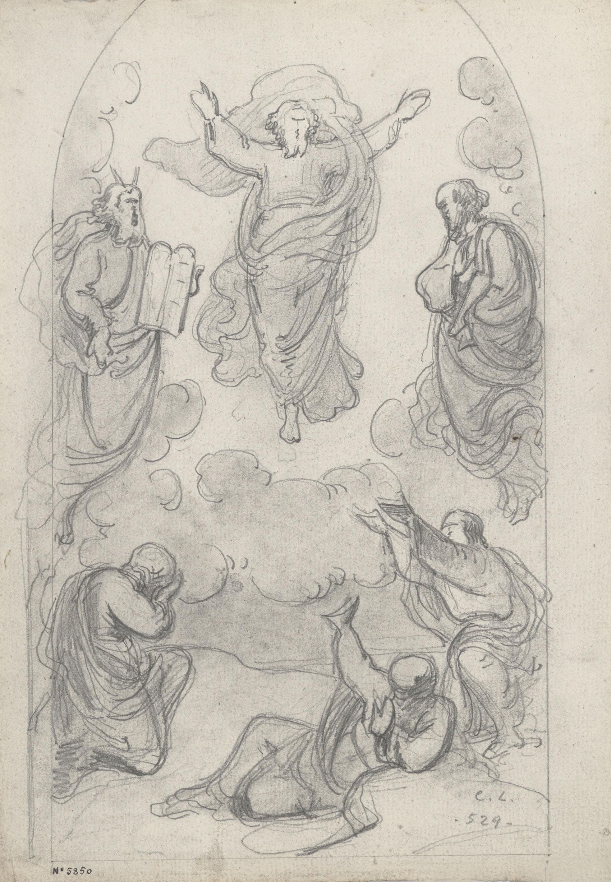 image for: Claudi Lorenzale - L&#039;Ascensió de Jesús - Cap a 1850-1870