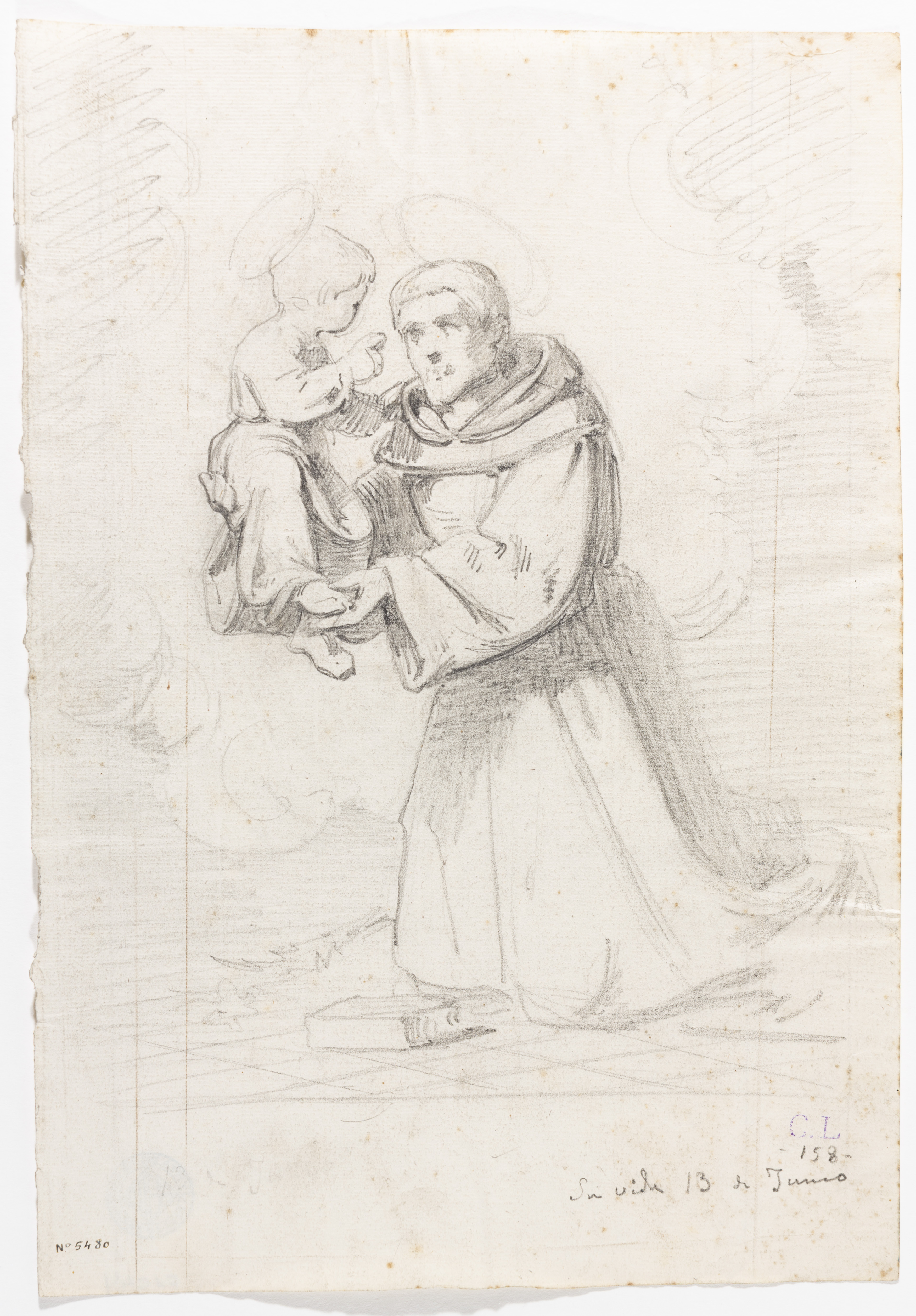 image for: Claudi Lorenzale - Sant Antoni de Pàdua amb el nen Jesús - Cap a 1850-1870