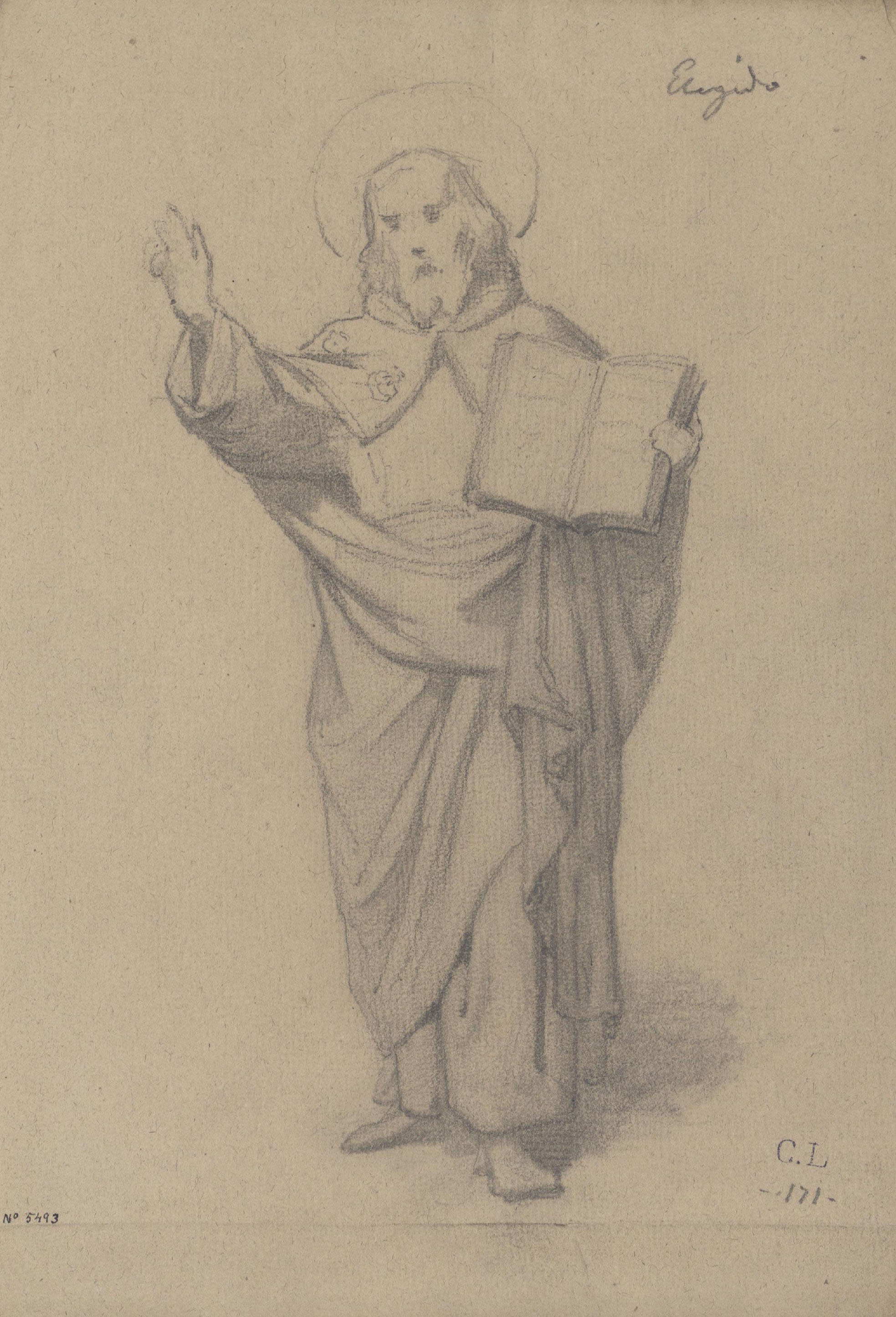 image for: Claudi Lorenzale - Sant Egidi - Cap a 1850-1870