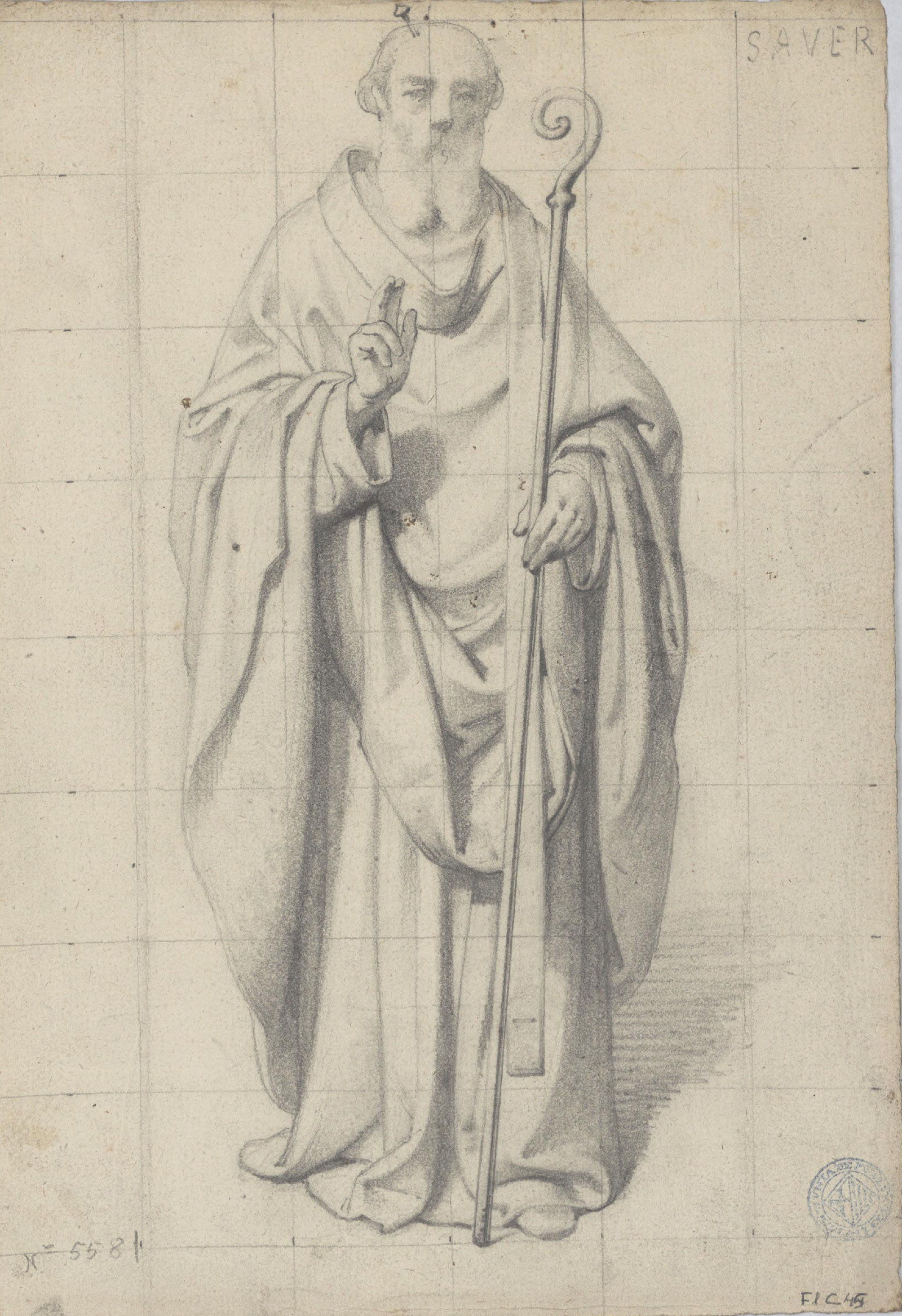 image for: Claudi Lorenzale - Sant Sever (anvers) / Sant Sever (revers) - Cap a 1850-1870