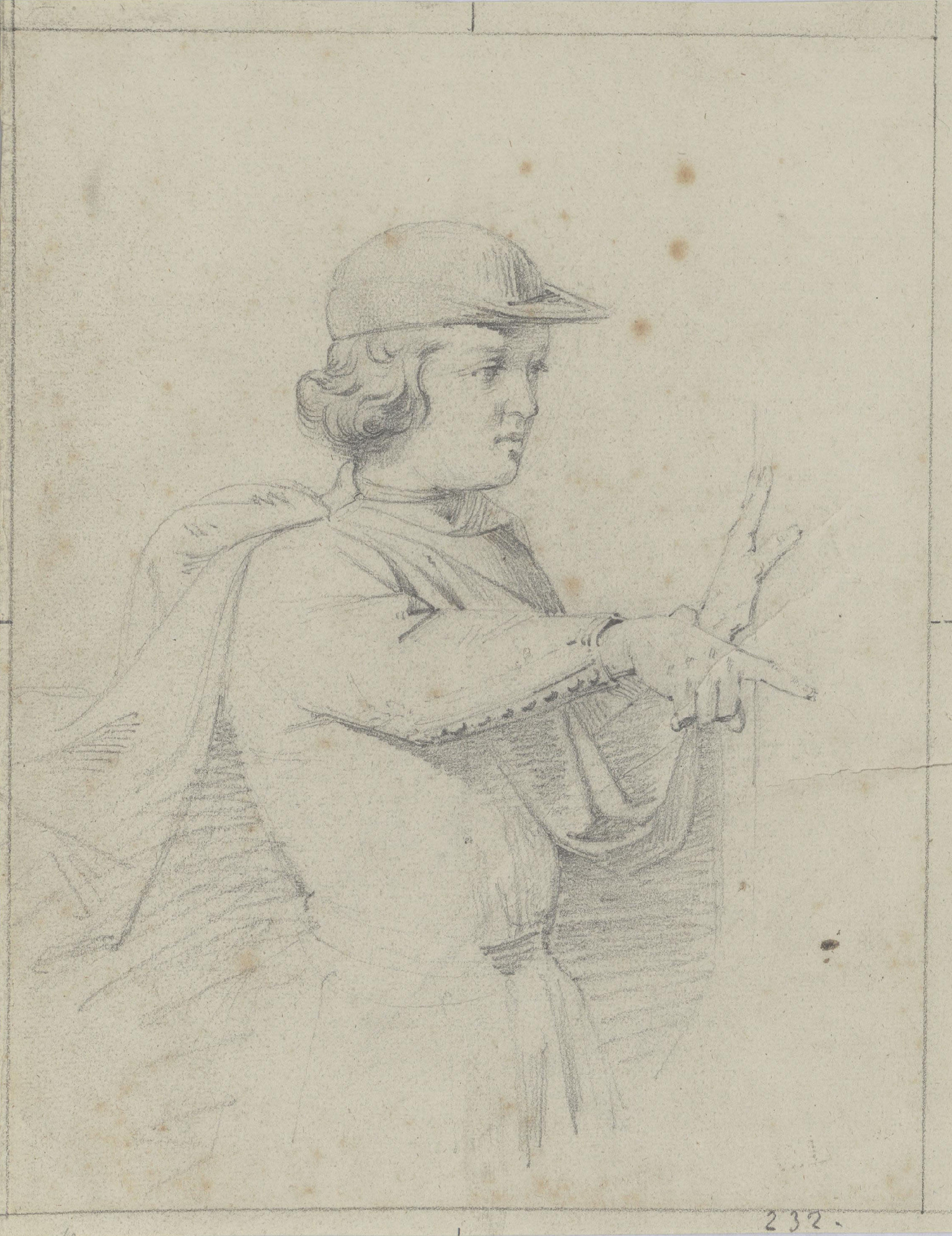 image for: Claudi Lorenzale - Un patge [?] - Cap a 1870