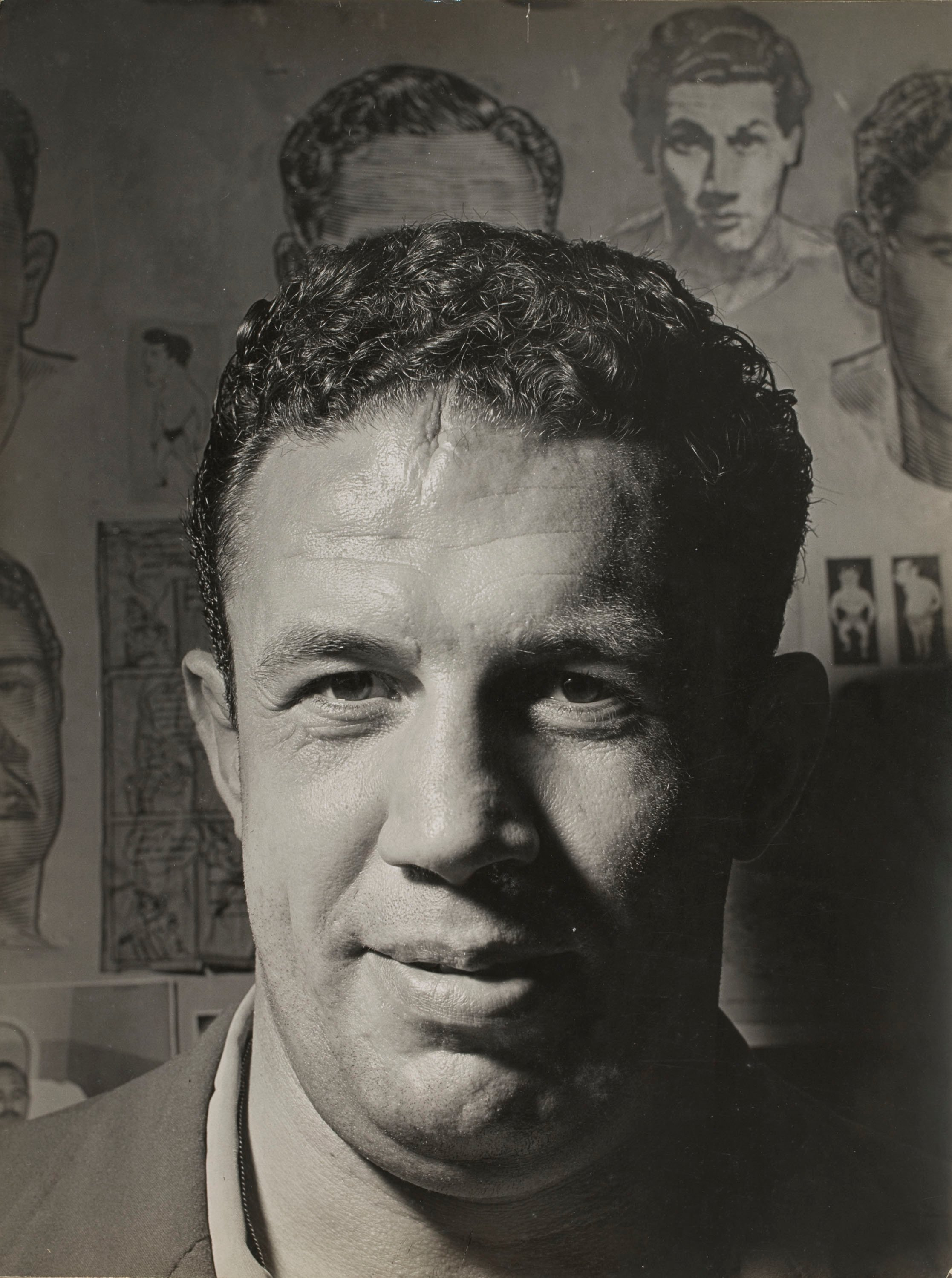 image for: Oriol Maspons - Sense títol (José Tarrés, lluitador) - Cap a 1957