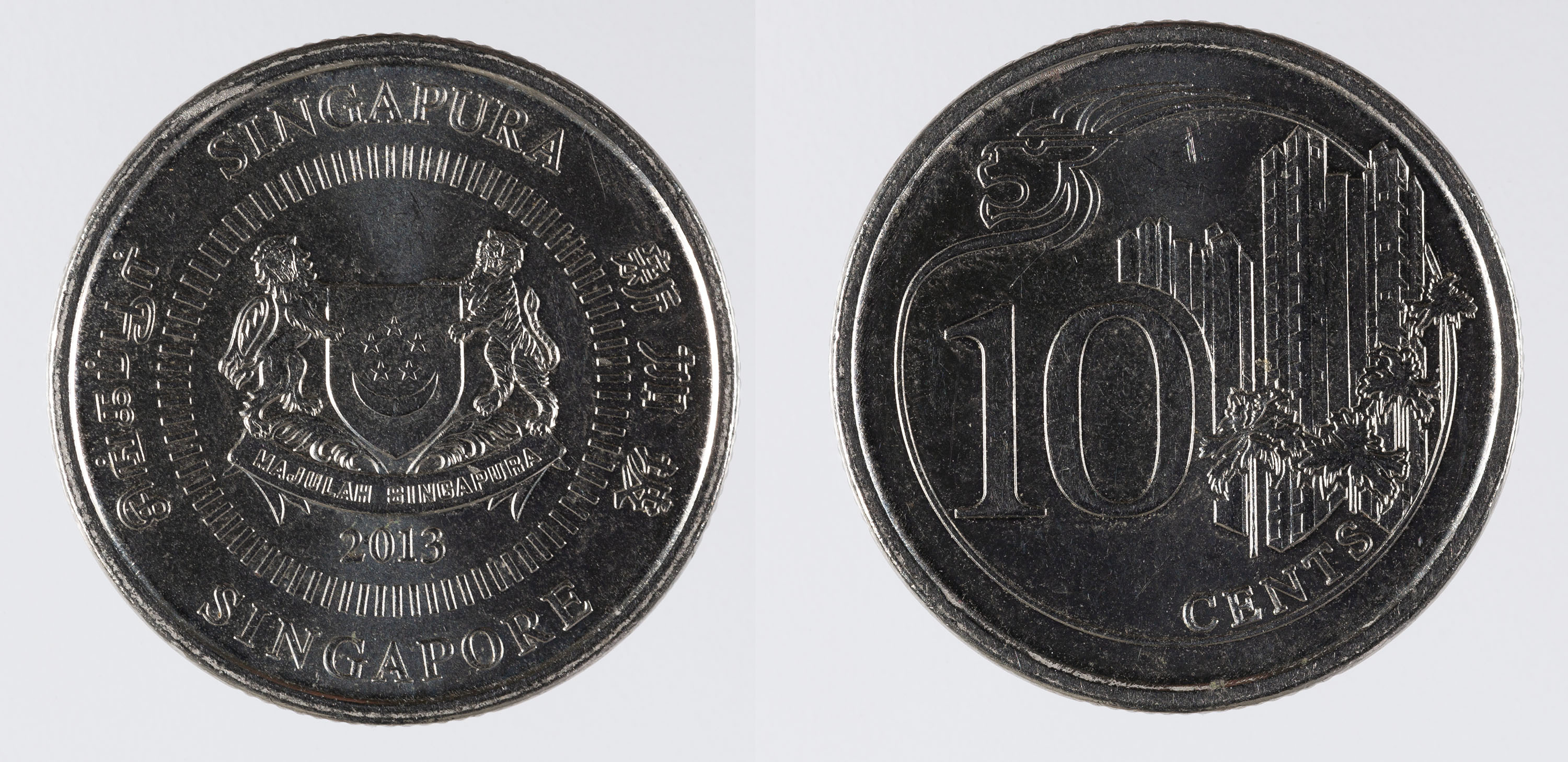 image for: República de Singapur - 10 cèntims - 2013