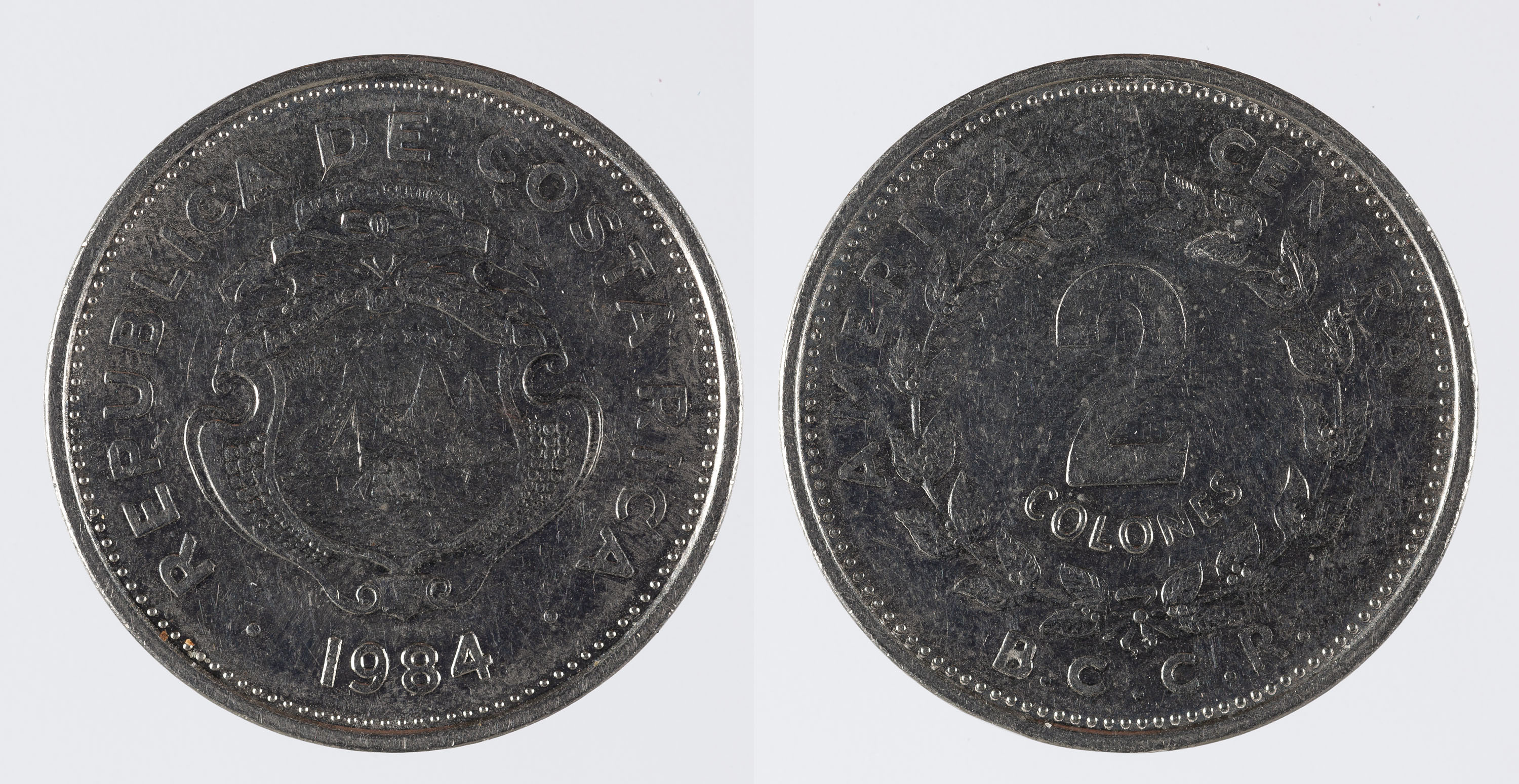 image for: República de Costa Rica - 2 colons - 1984