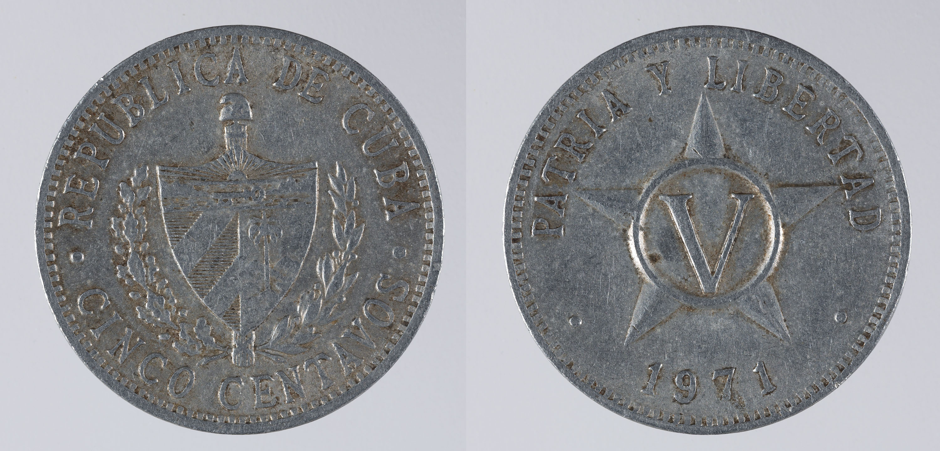 image for: República de Cuba - 5 cèntims - 1971