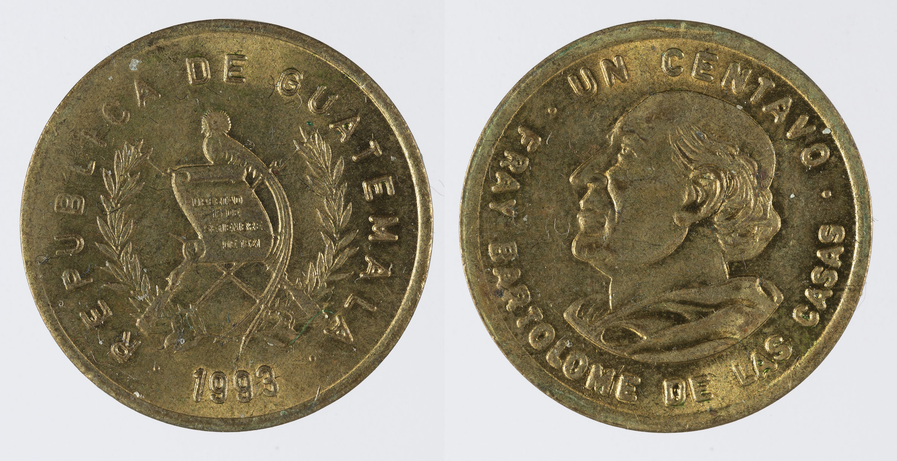 image for: República de Guatemala - 1 centau - 1993