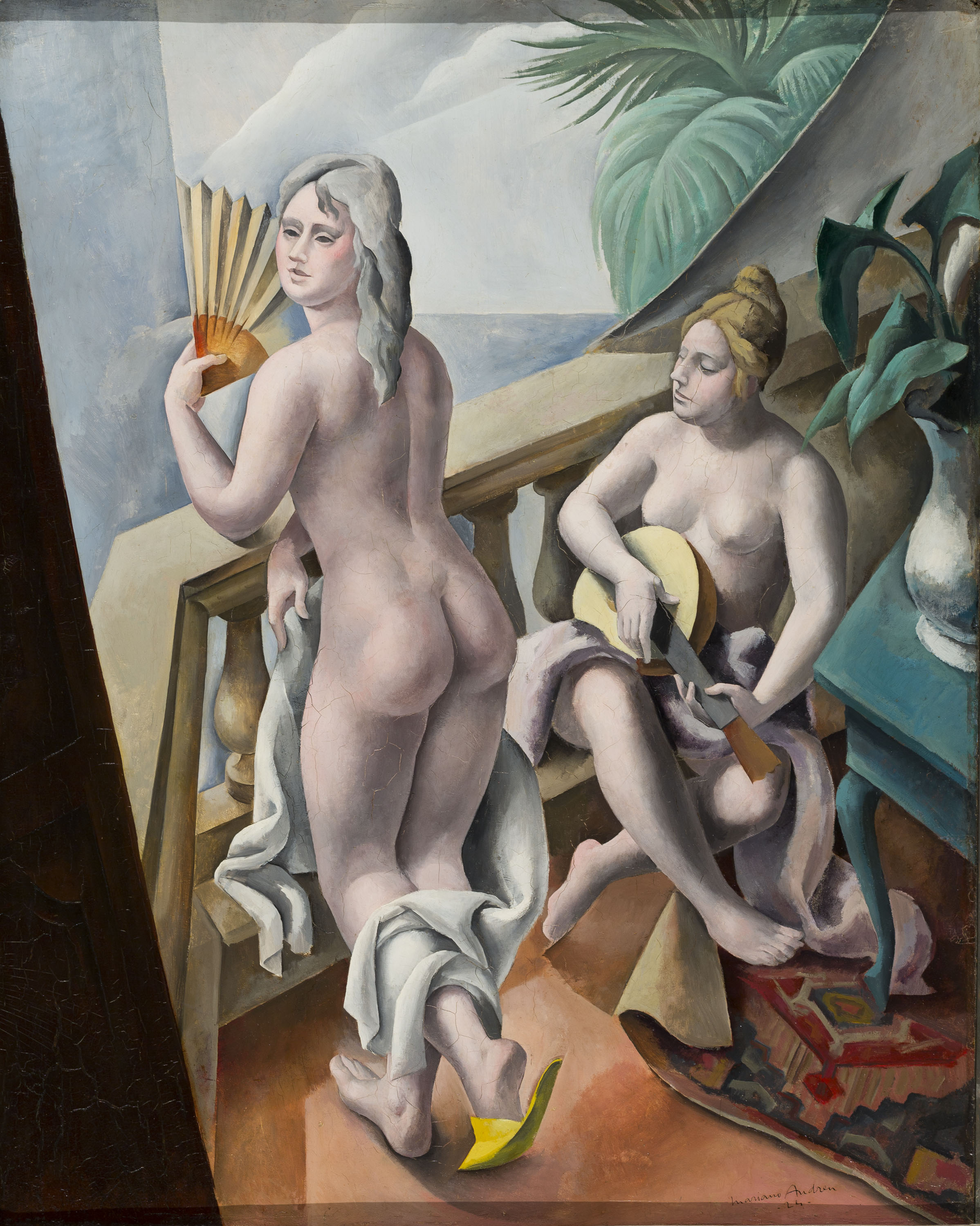 image for: Marià Andreu Estany - Noies al balcó - 1924