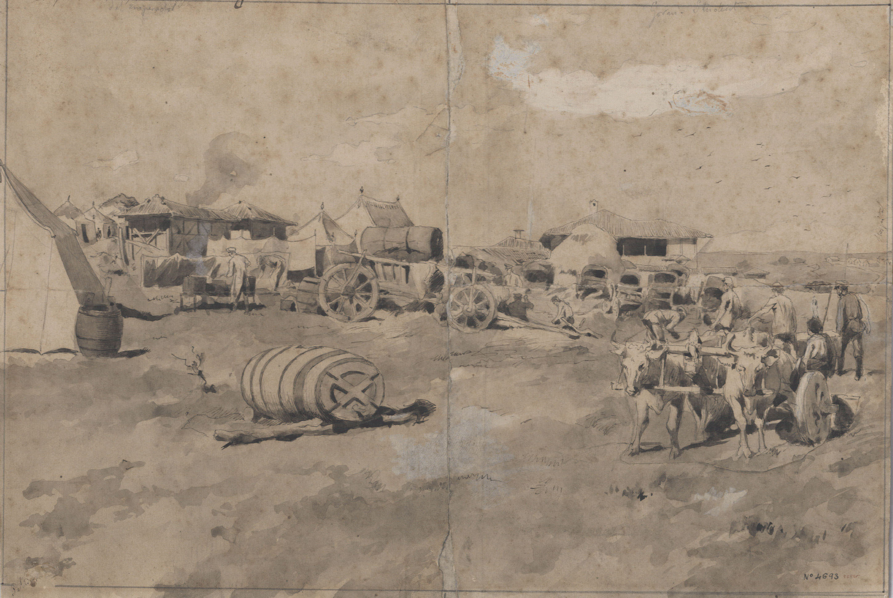 image for: Josep Lluís Pellicer - Campamento del emperador. Gorni-Student - 1877