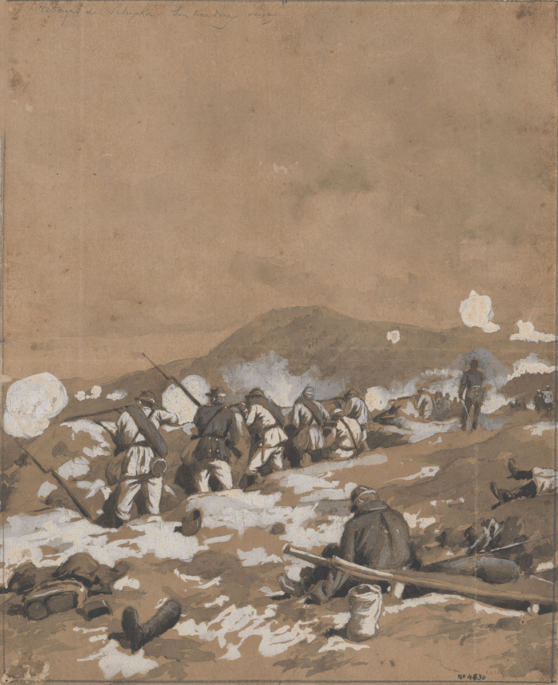 image for: Josep Lluís Pellicer - «Ataque de Schipka. Los tiradores rusos» - 1877