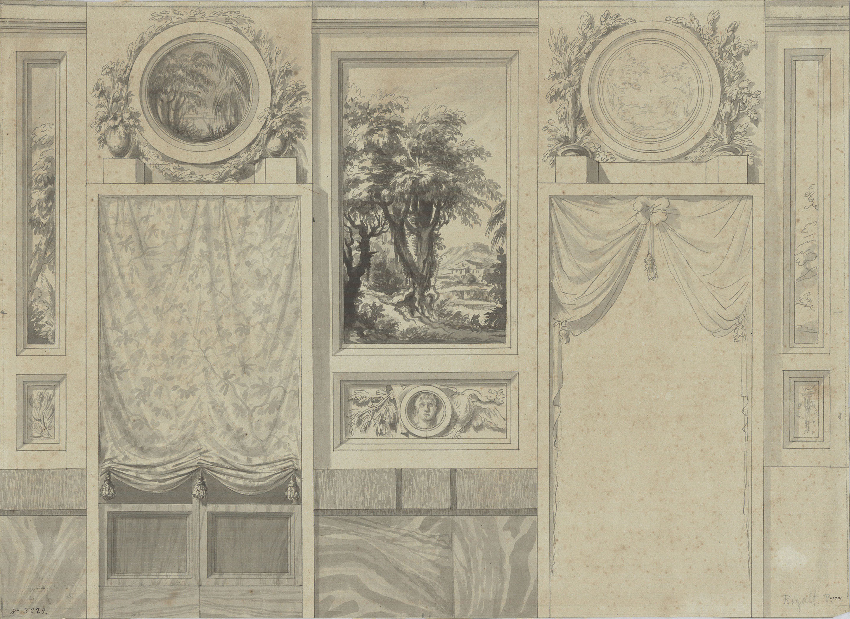 image for: Pau Rigalt - Decoració per a un saló - Cap a 1820-1830