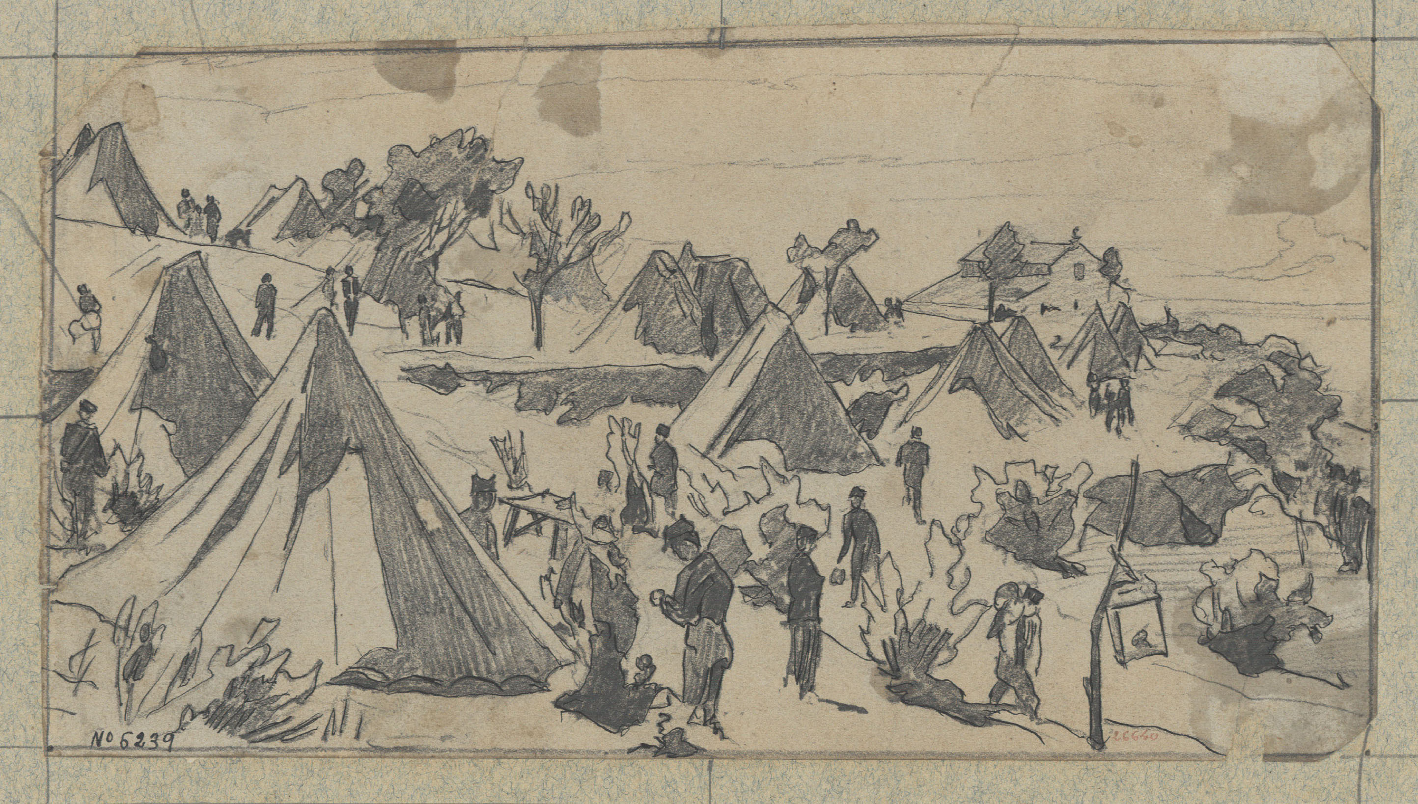 image for: Josep Lluís Pellicer - Campament - Cap a 1872-1876