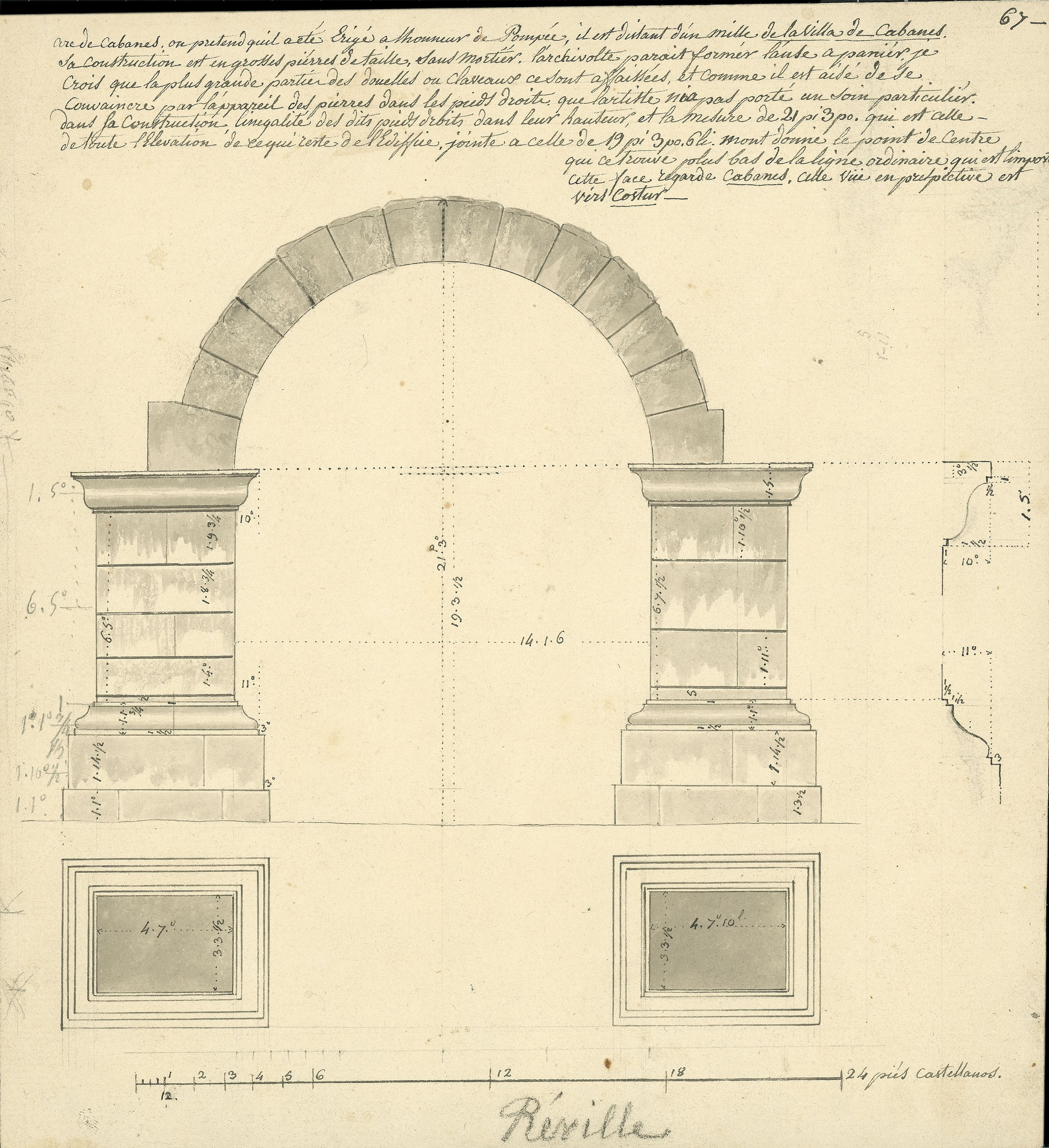 image for: Jean-Baptiste Réville - Arc triomfal de Cabanes (València) - Cap a 1801-1803