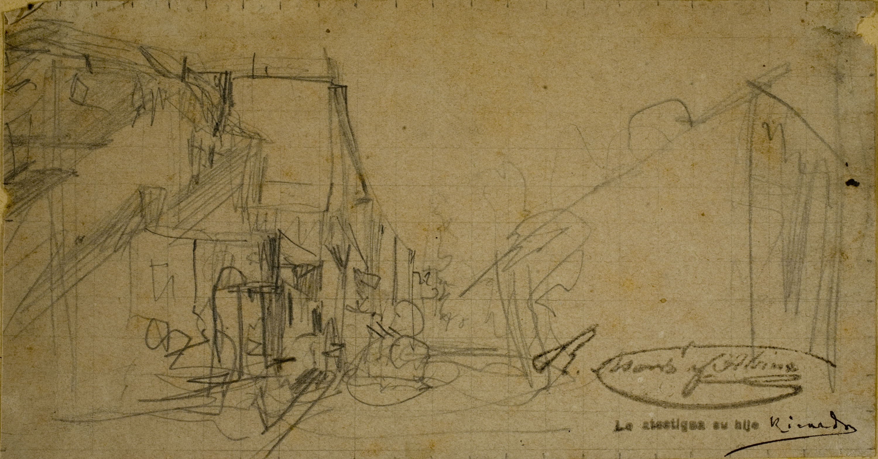 image for: Ramon Martí i Alsina - Apunt per a un quadre d&#039;«El Bornet» - Cap a 1866-1870