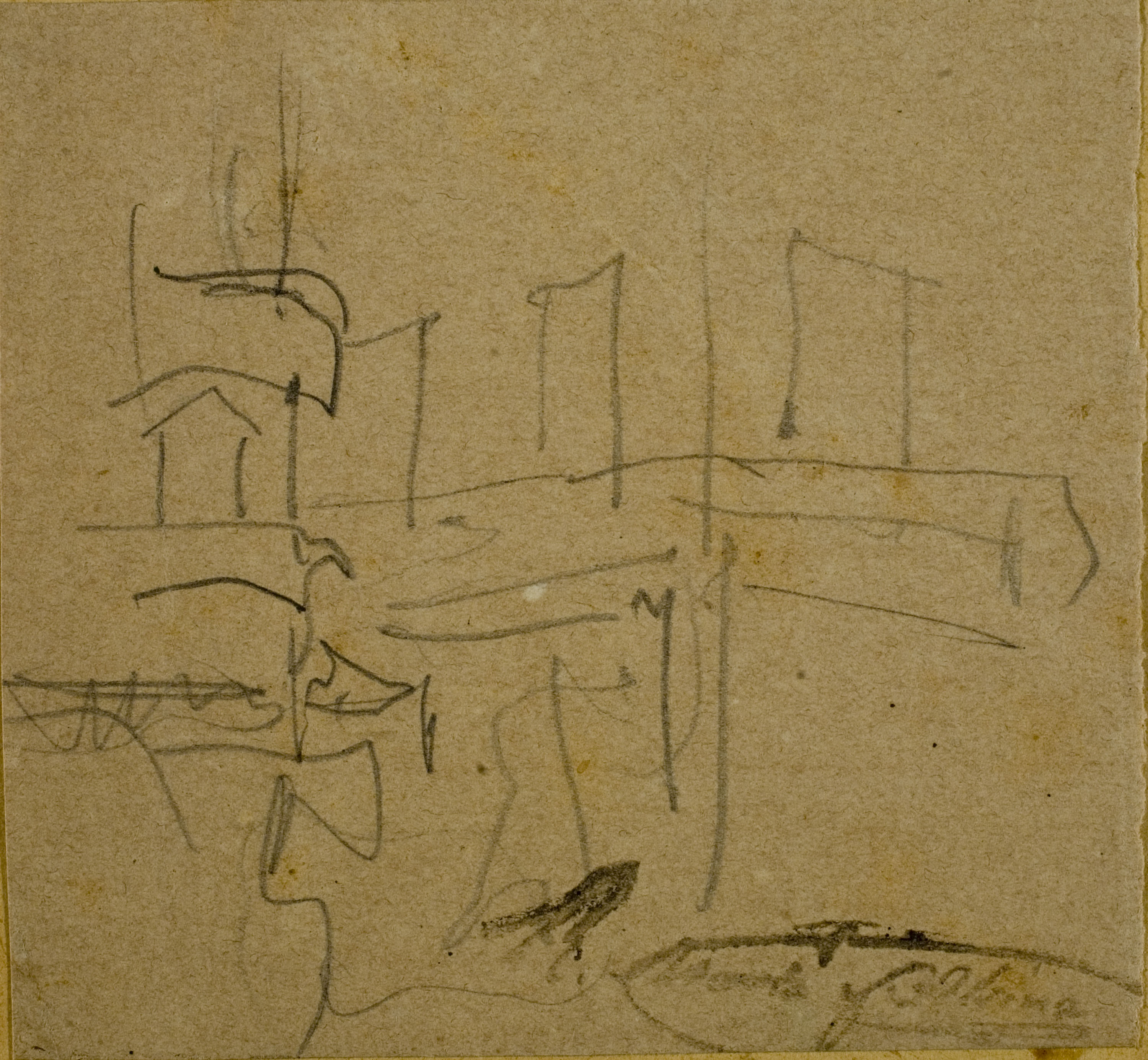 image for: Ramon Martí i Alsina - Apunt per a un quadre d&#039;«El Bornet» - Cap a 1866-1870