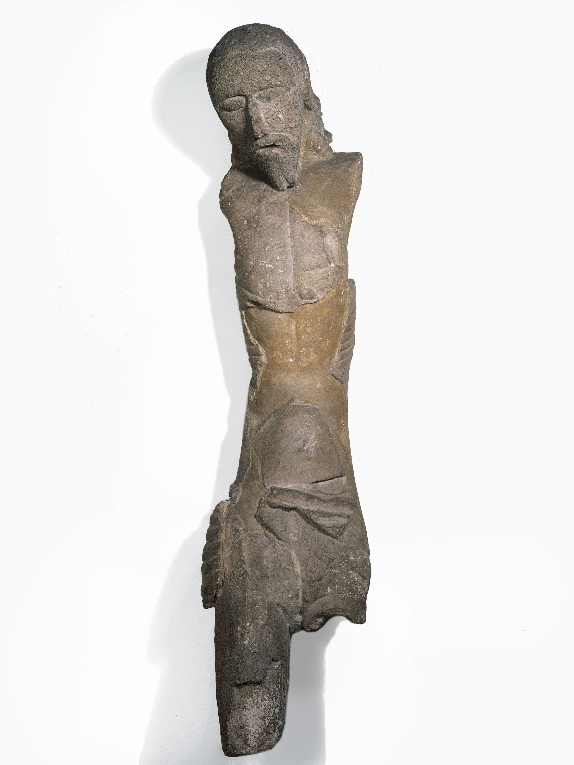 image for: Anònim - Crist en estuc de Sant Martí Sarroca - Segle XIV