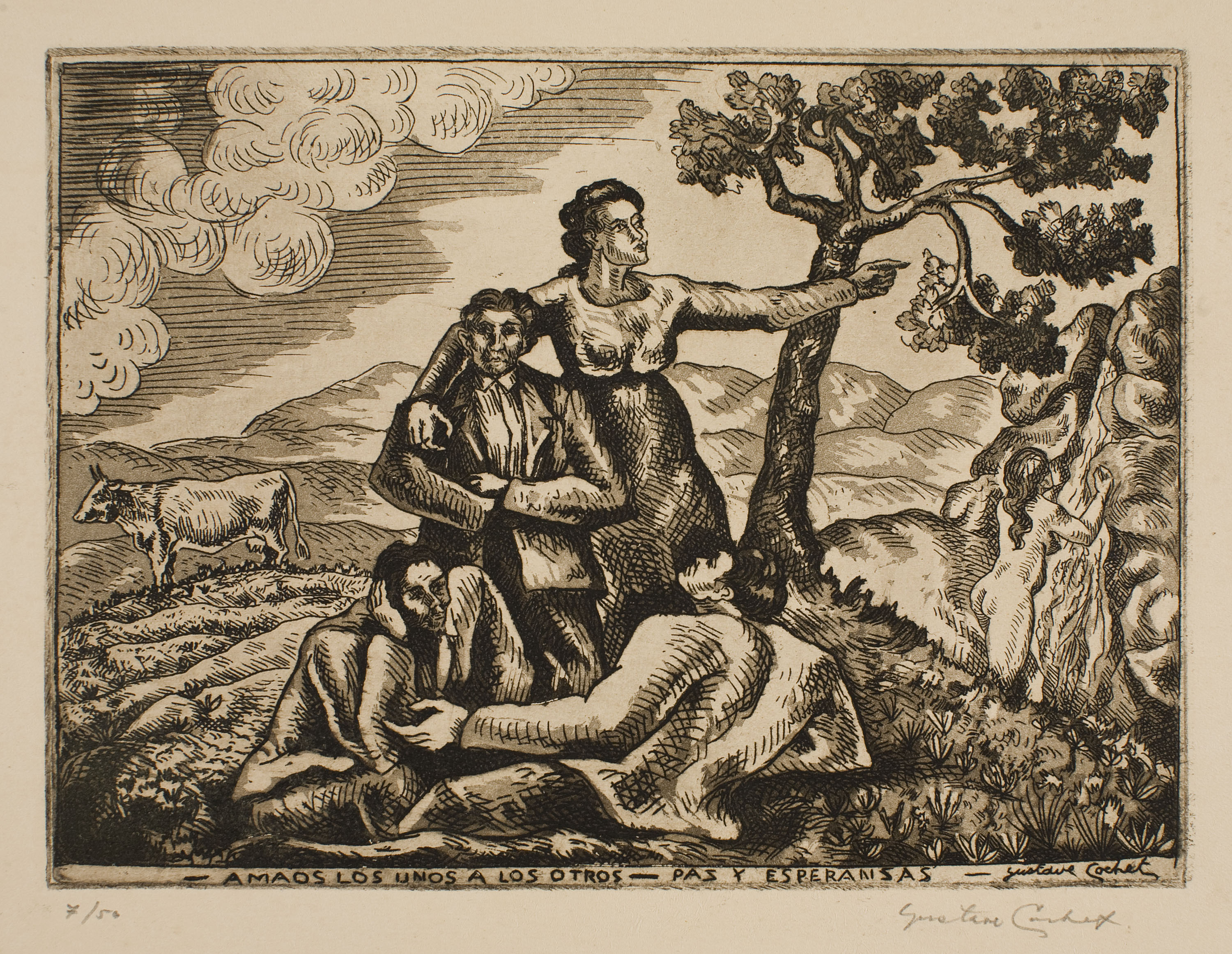 image for: Gustavo Cochet - «Amaos los unos a los otros. Paz y esperanza» - 1936-1938