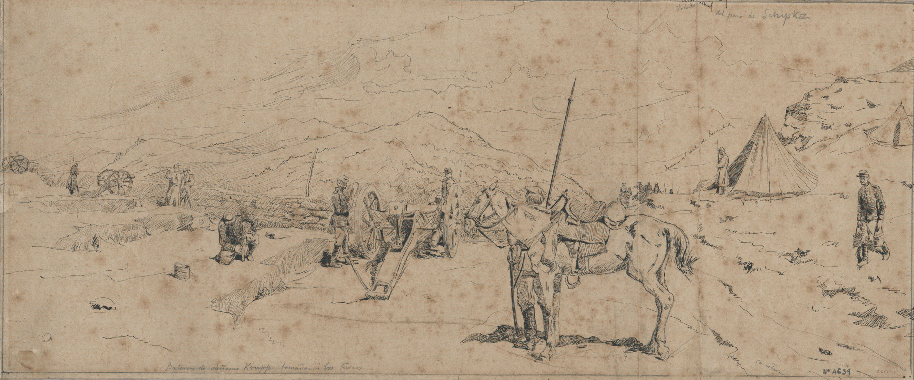 image for: Josep Lluís Pellicer - Estado actual del paso de Schipka - 1877