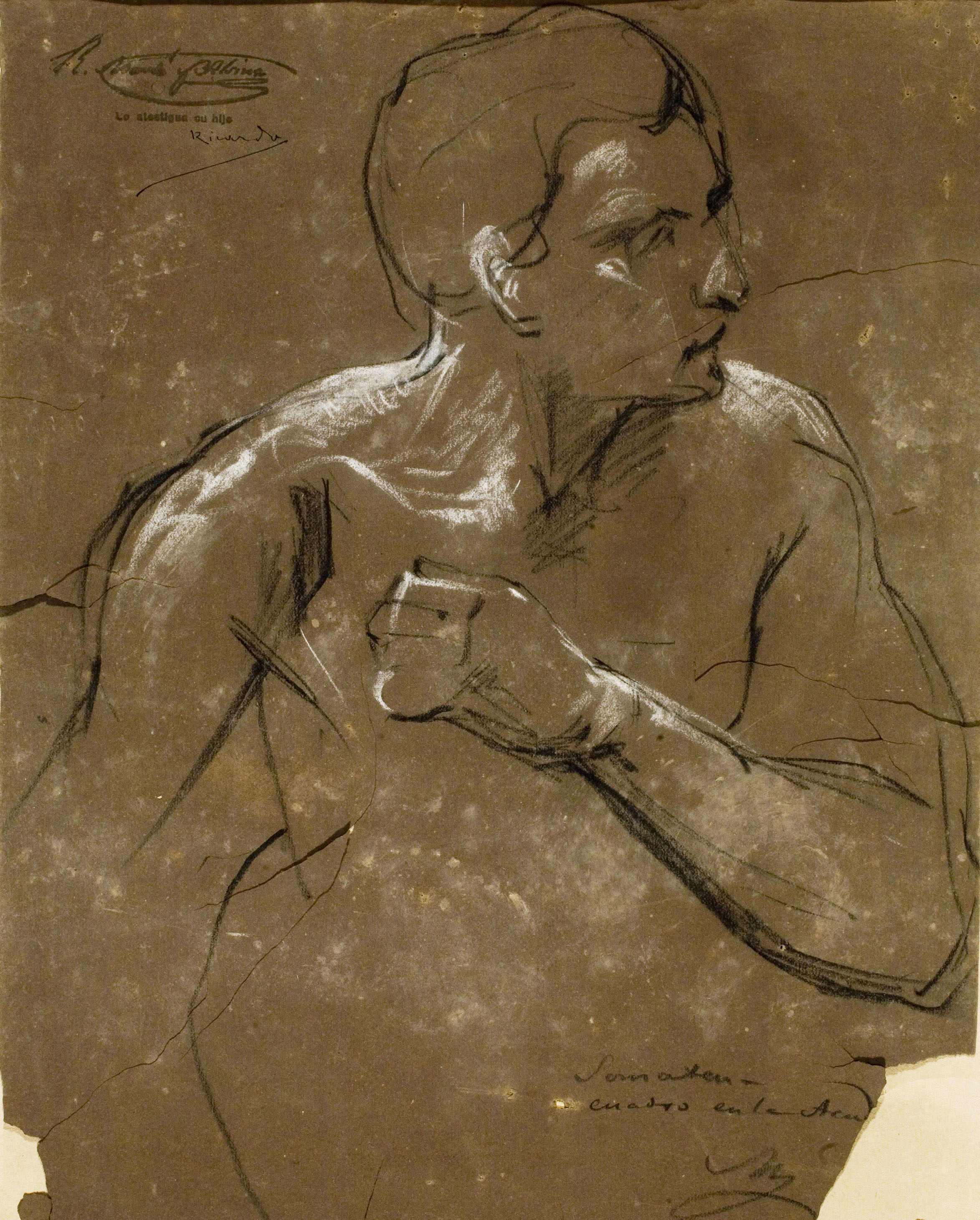 image for: Ramon Martí i Alsina - Estudi acadèmic per al quadre «El Sometent del Bruc» - Cap a 1866