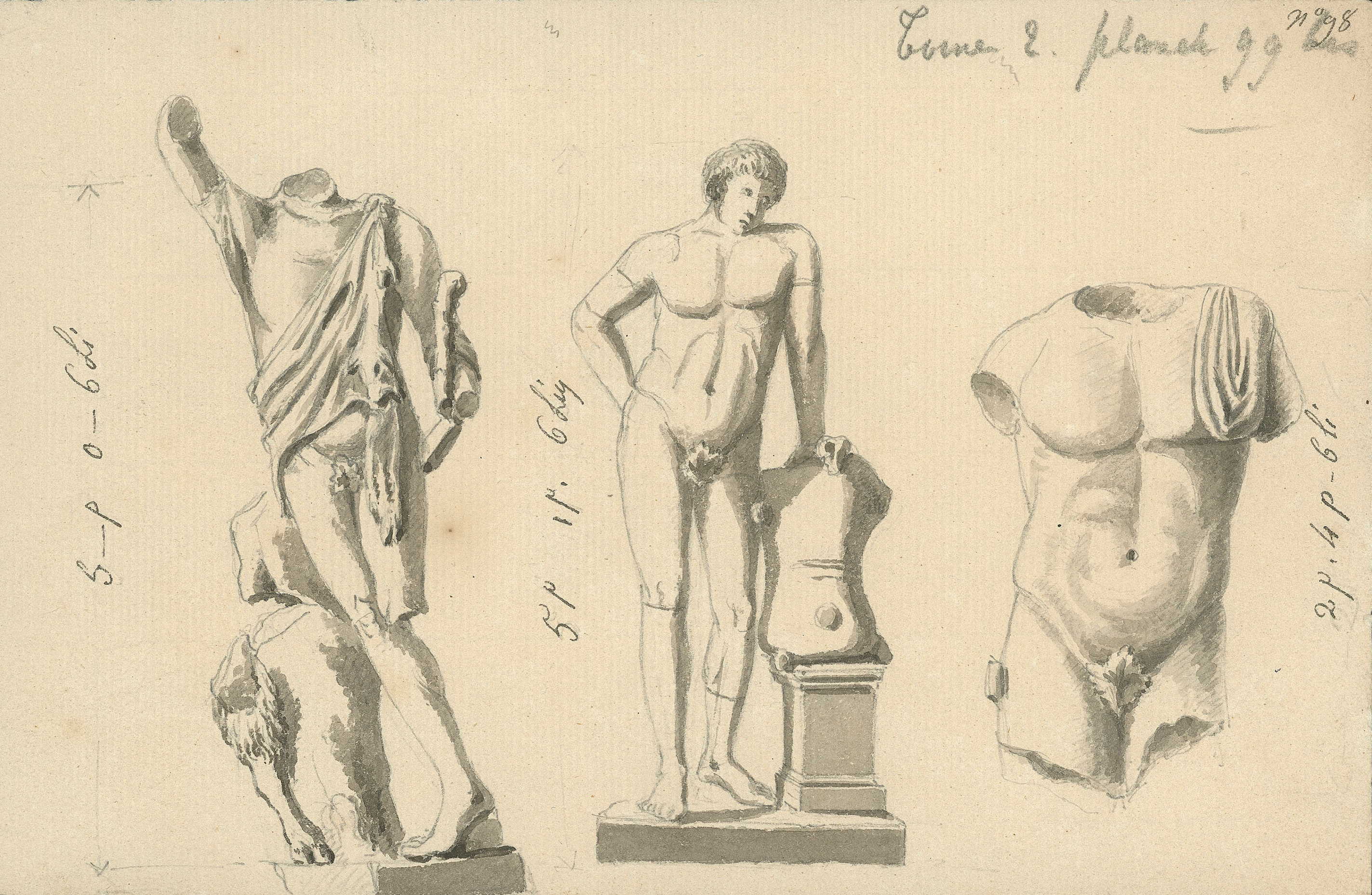 image for: Dutailly - Escultures clàssiques trobades a València - Cap a 1801-1803