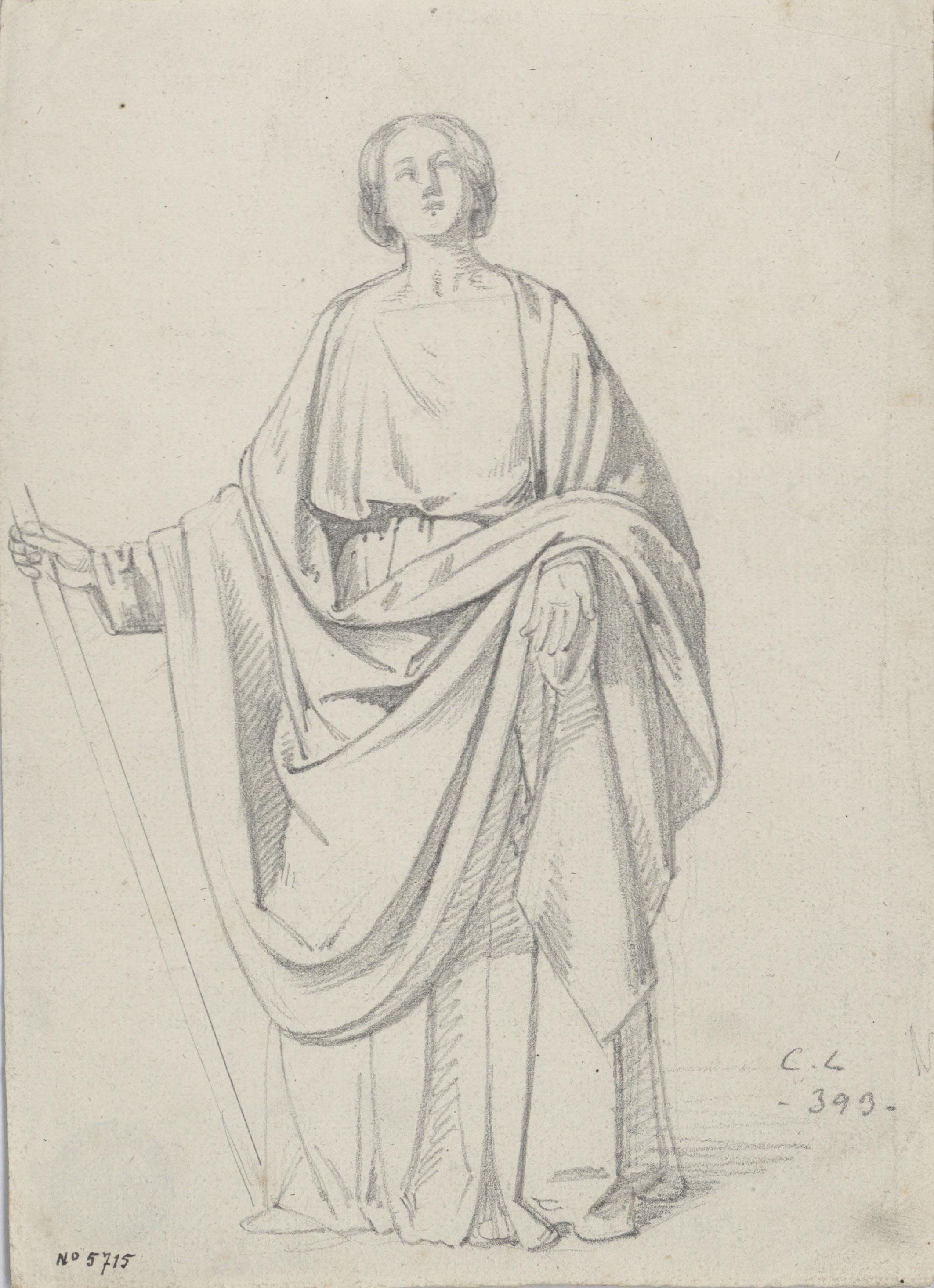image for: Claudi Lorenzale - Figura femenina - Cap a 1850-1870