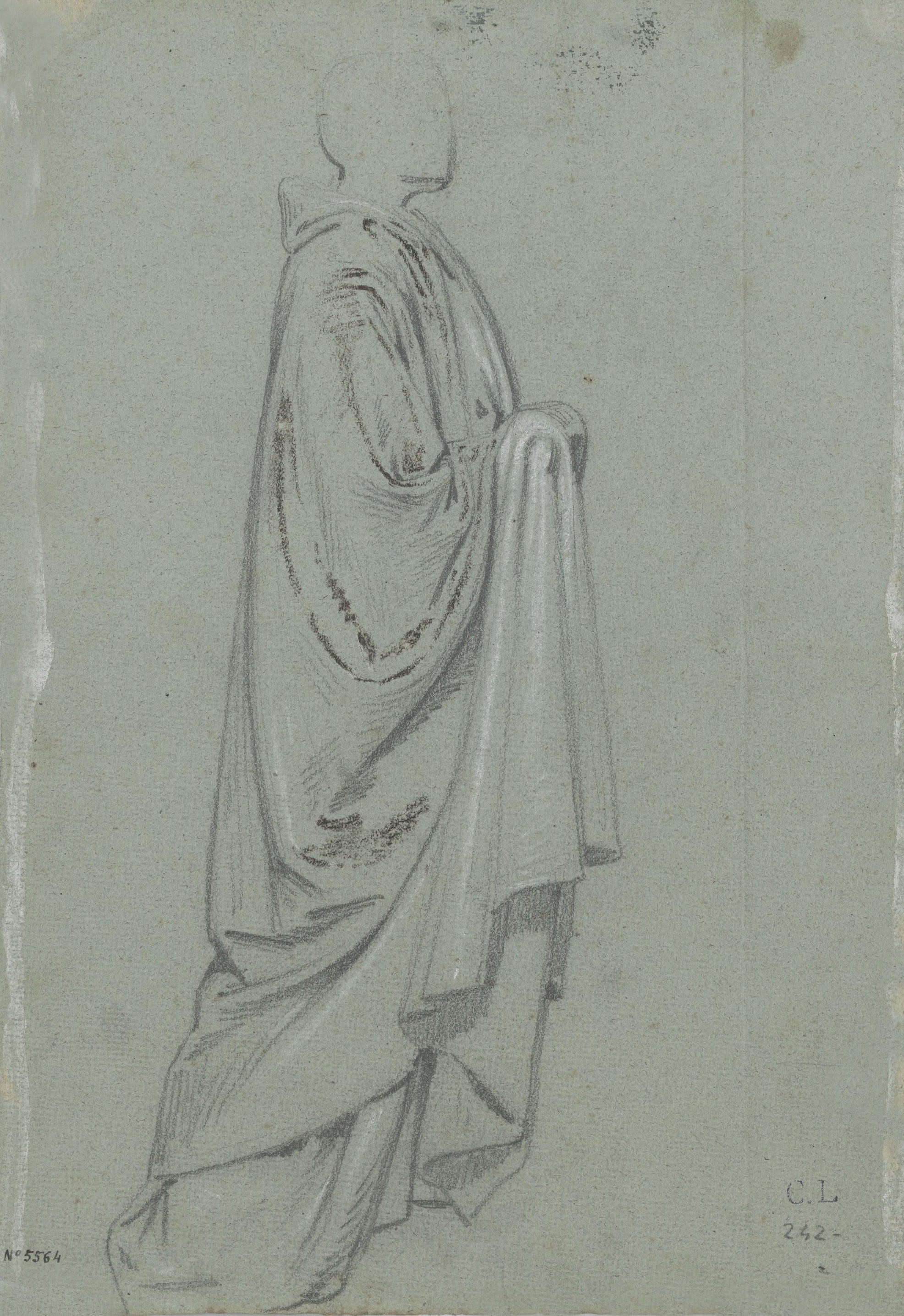 image for: Claudi Lorenzale - Figura de monja (anvers) / Figura d&#039;home amb túnica (revers) - Cap a 1850-1870 [1]