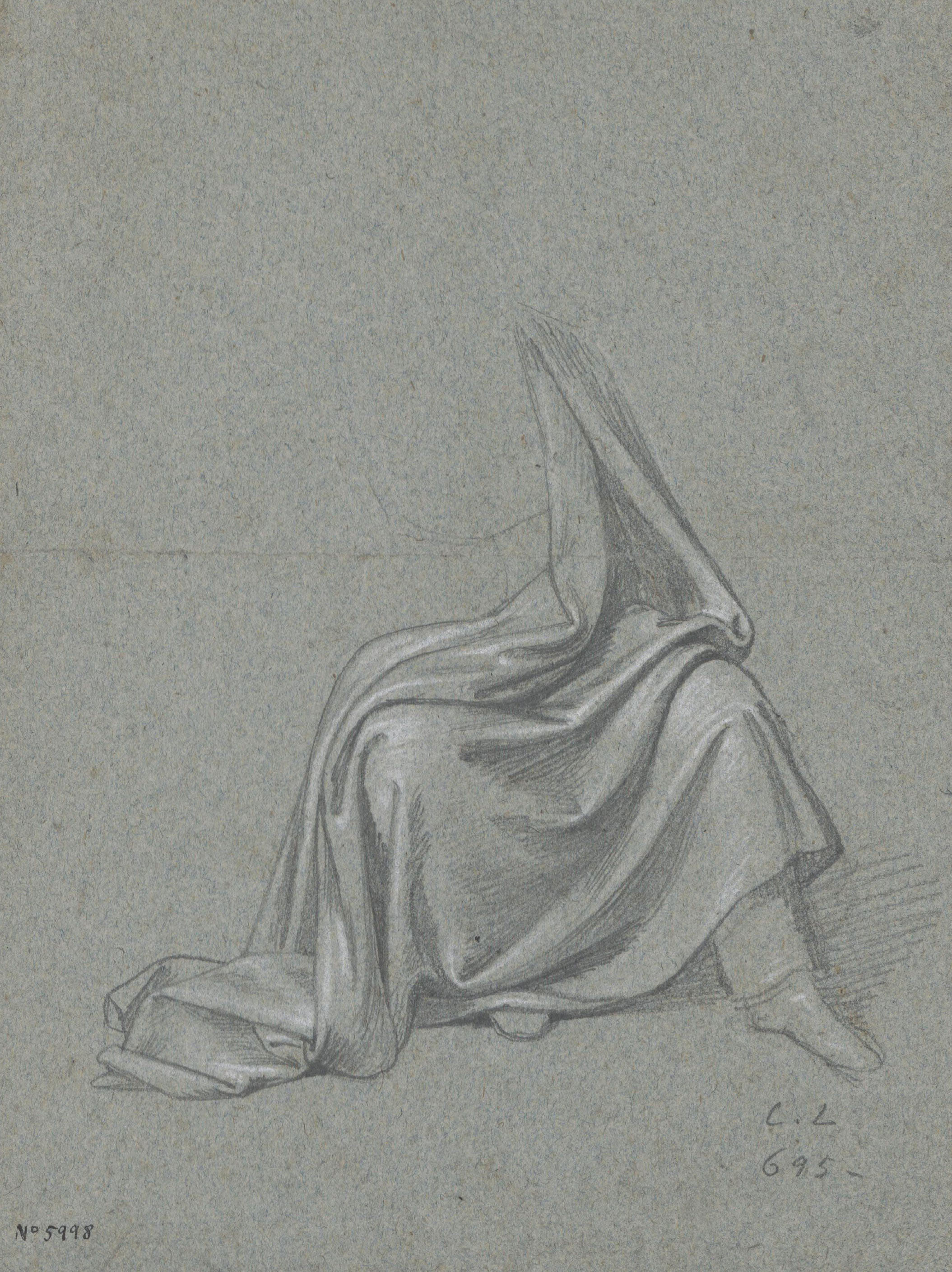 image for: Claudi Lorenzale - Estudi d&#039;indumentària (anvers) / Estudi de dues figures nues (revers) - Cap a 1850-1855