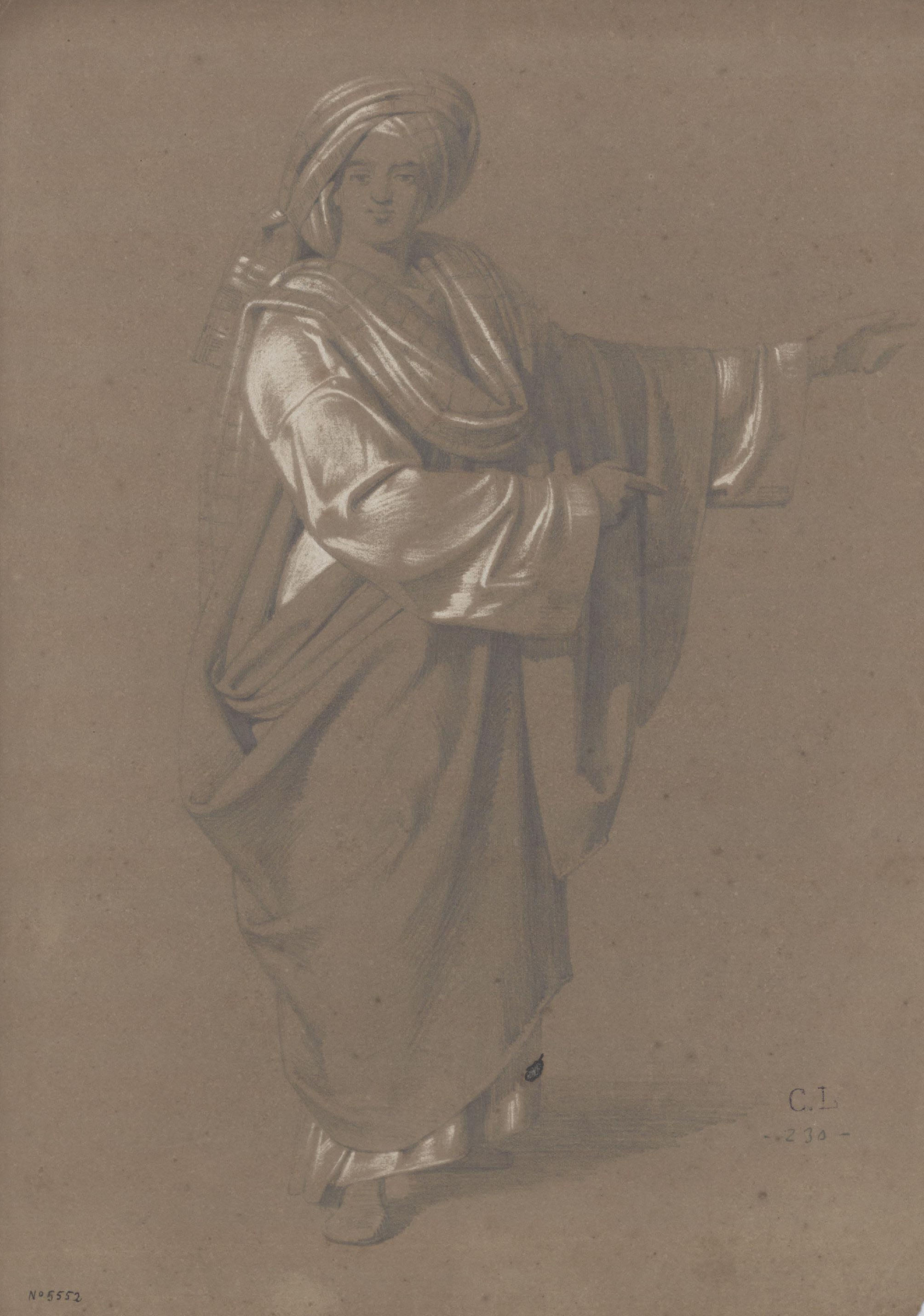 image for: Claudi Lorenzale - Home amb turbant - Cap a 1850-1860