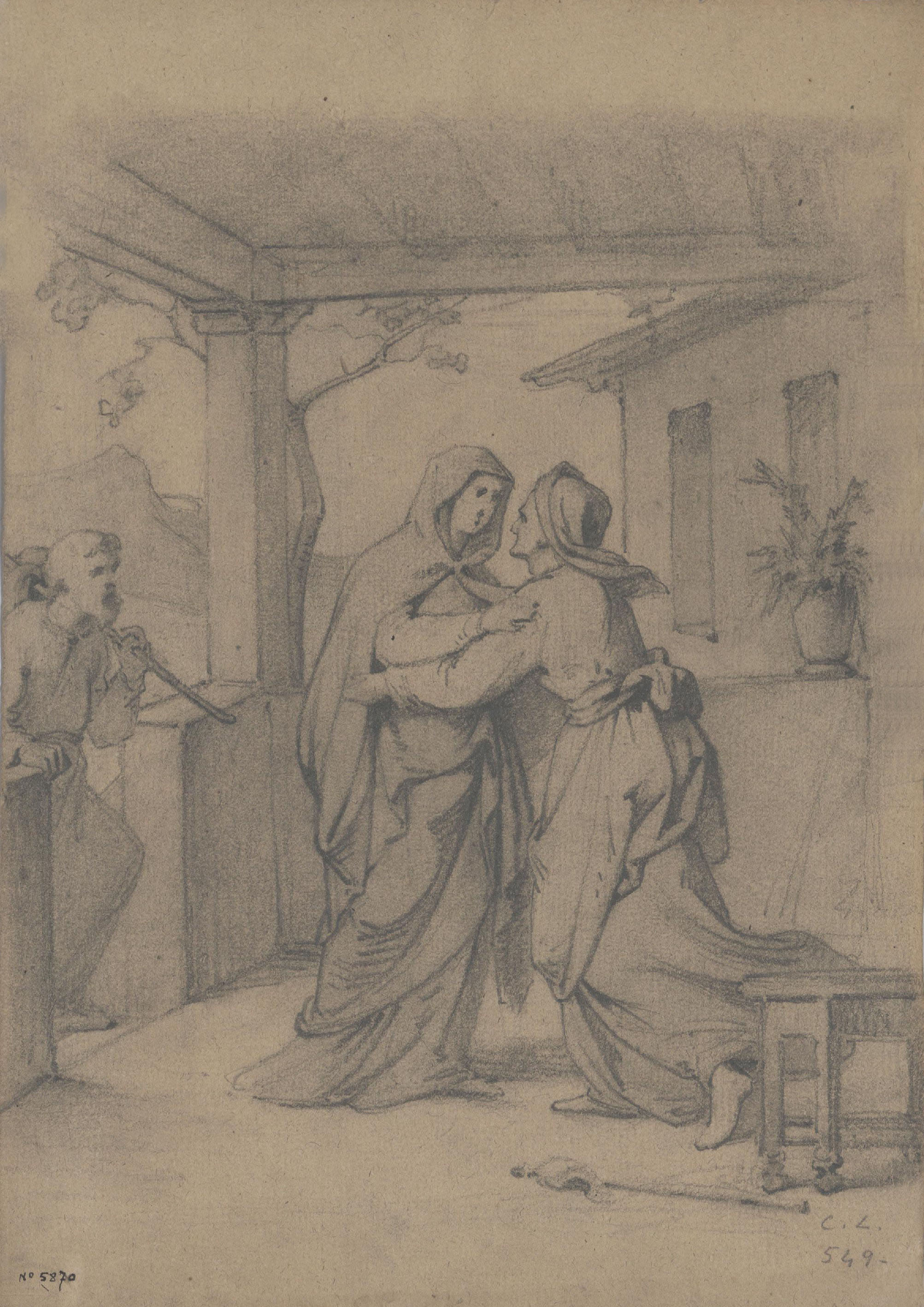 image for: Claudi Lorenzale - La Visitació - Cap a 1850-1870