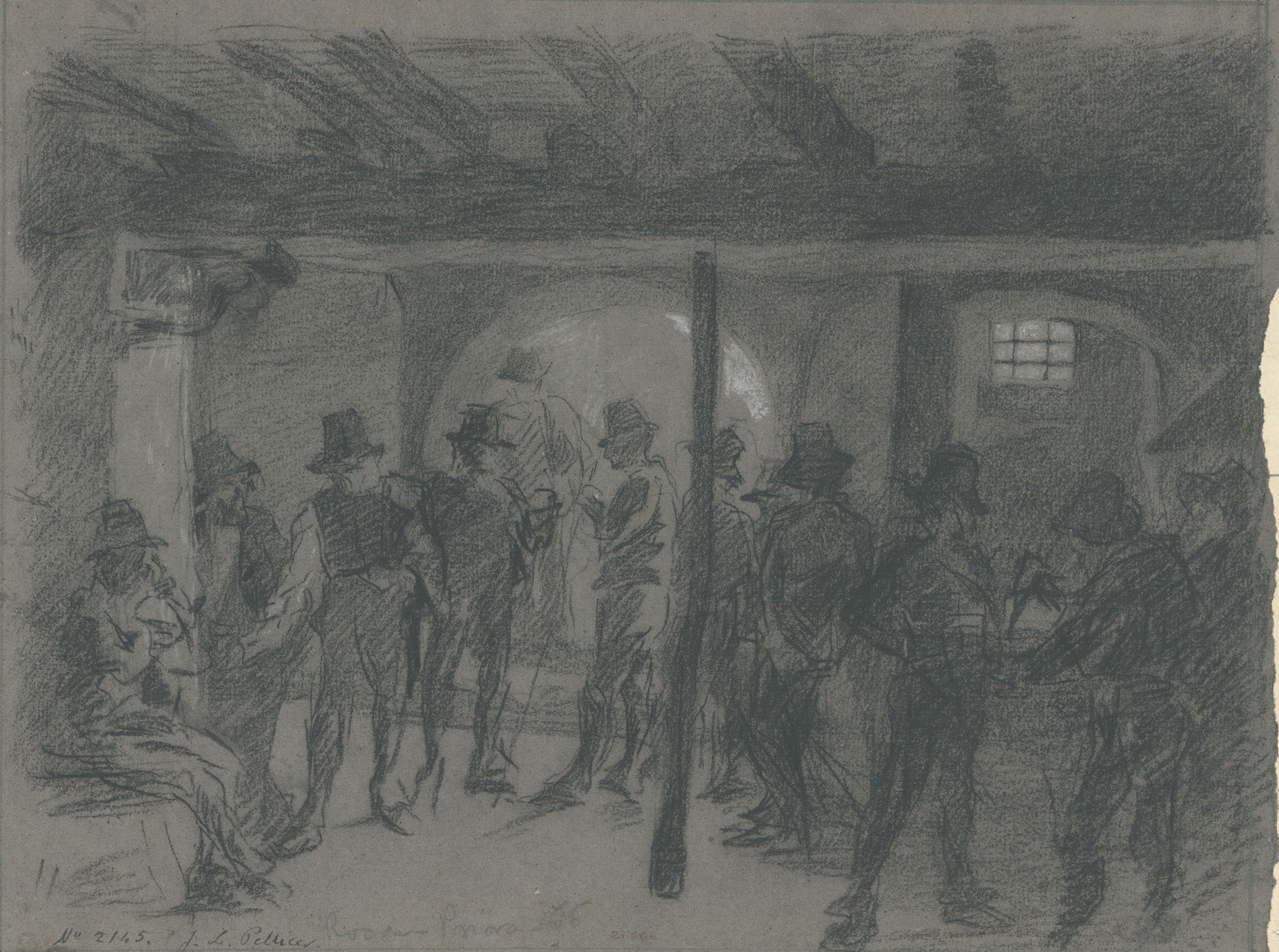 image for: Josep Lluís Pellicer - Interior d&#039;un local de Rocca Priora - 1866