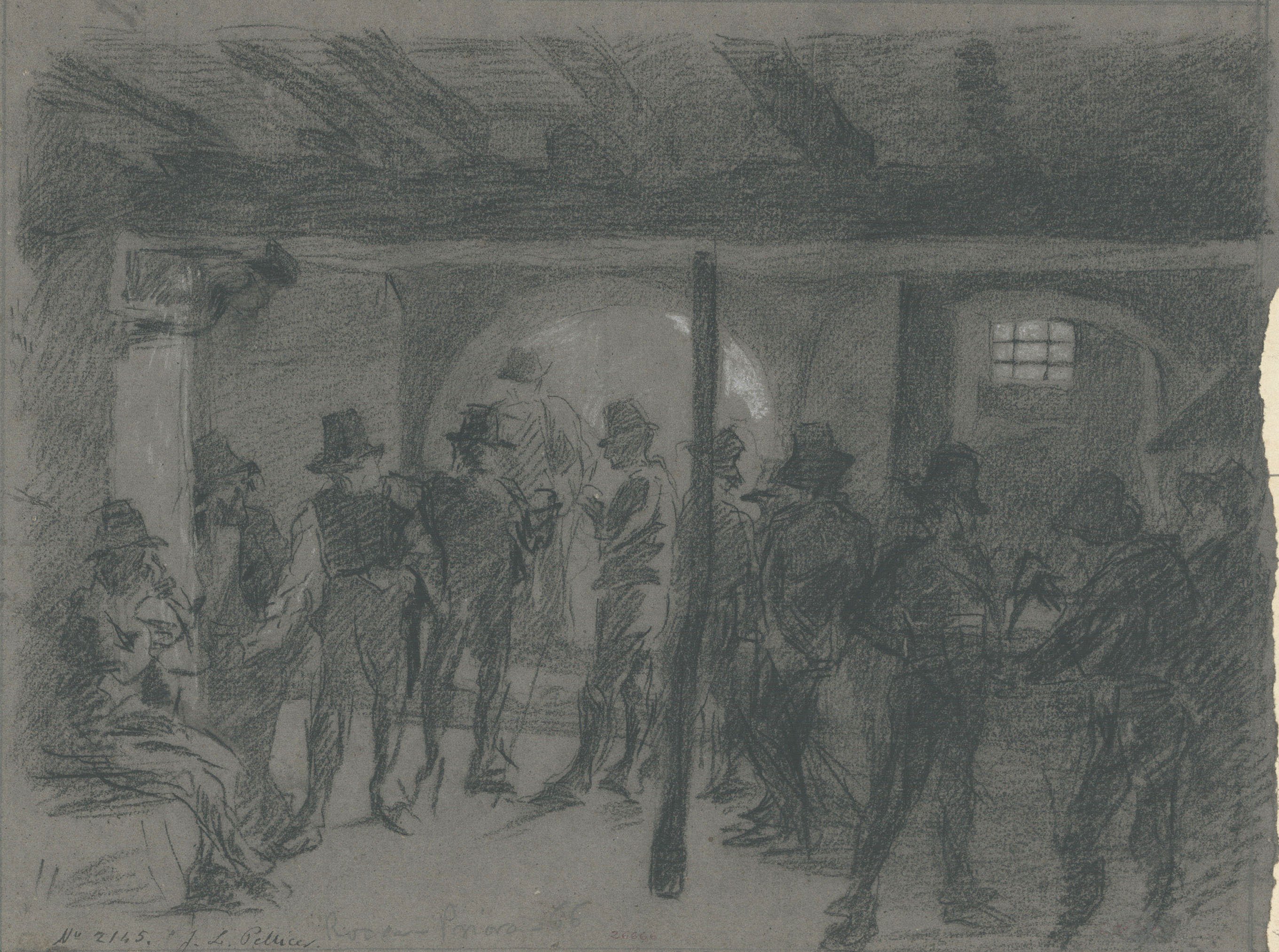 image for: Josep Lluís Pellicer - Interior d&#039;un local de Rocca Priora - 1866