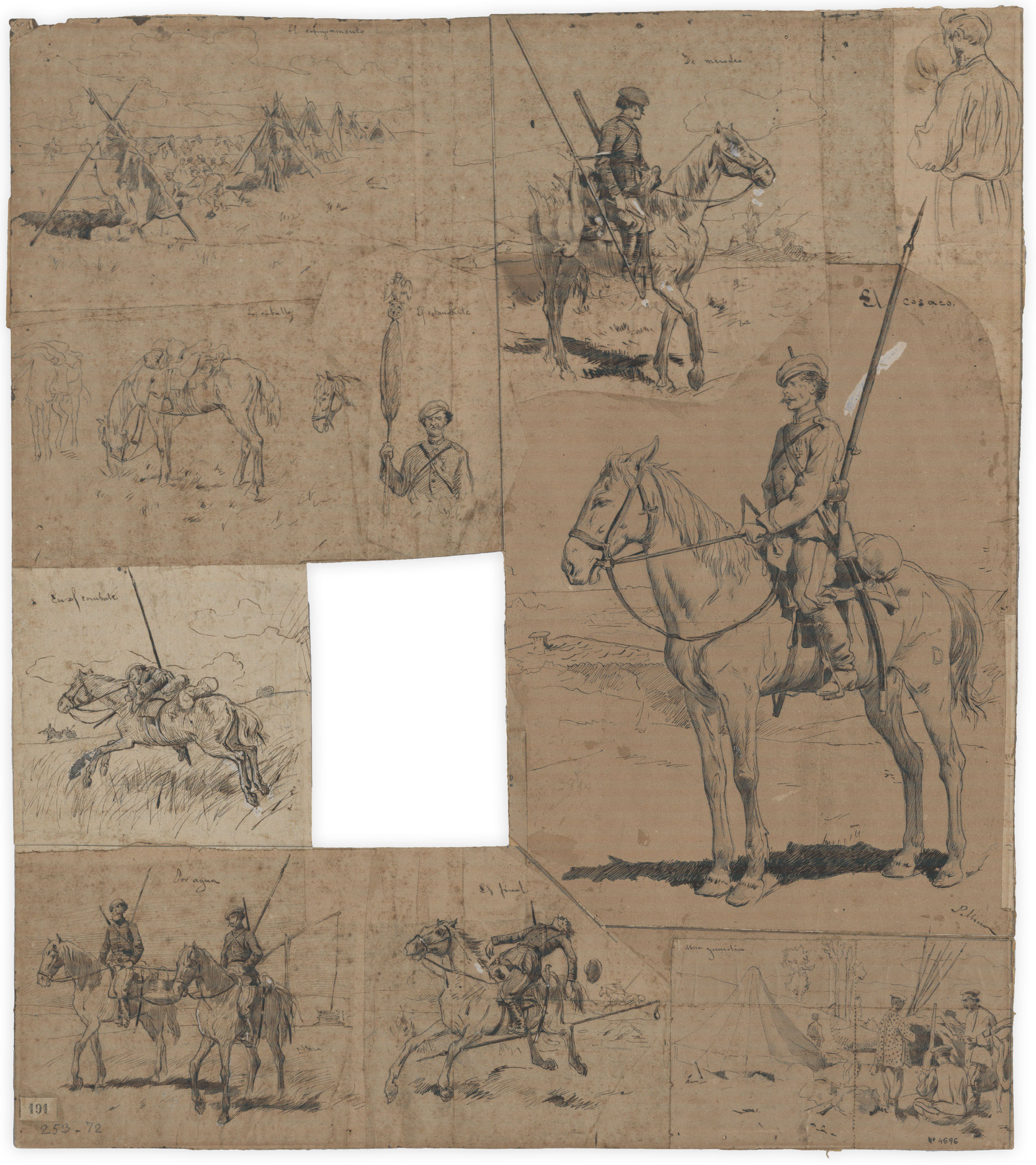 image for: Josep Lluís Pellicer - El cosaco - 1877