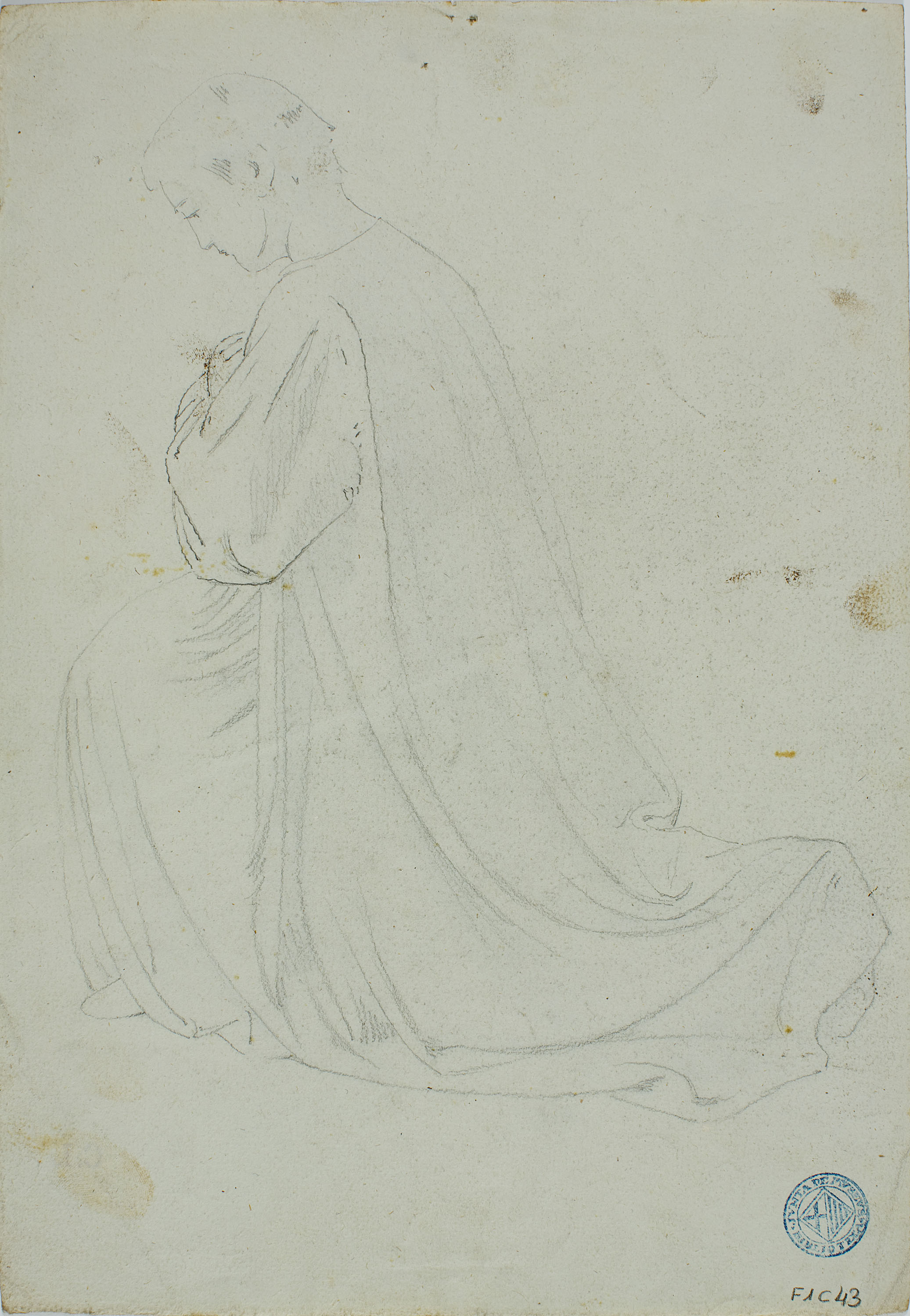 image for: Claudi Lorenzale - Home agenollat (anvers) / Home agenollat (revers) - Cap a 1850-1870 [1]