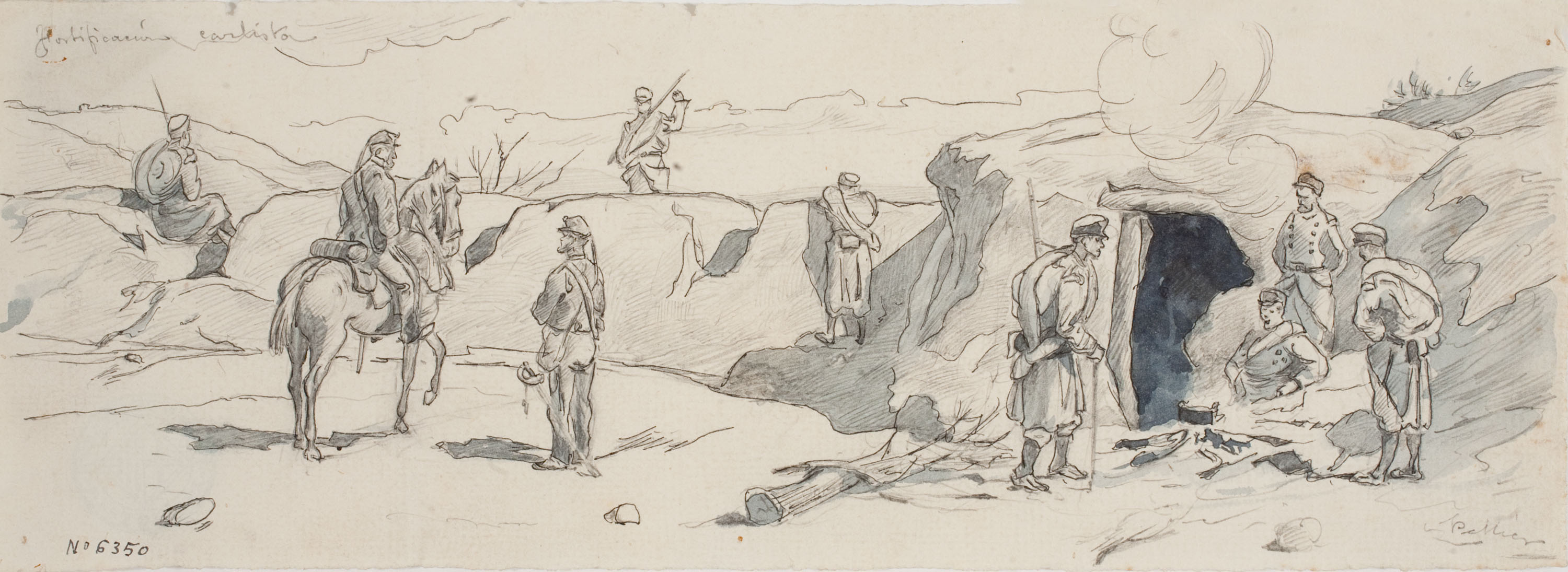 image for: Josep Lluís Pellicer - Fortificación carlista - Cap a 1872-1876