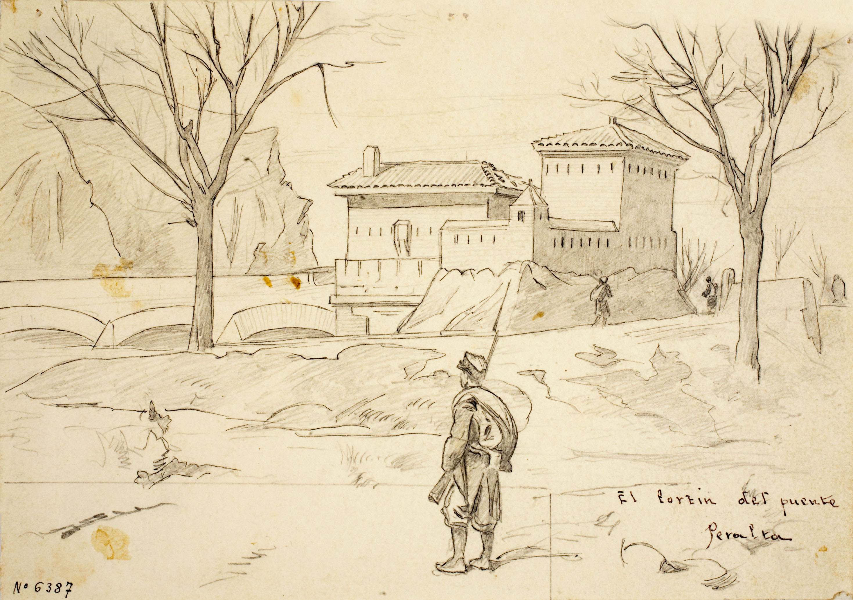 image for: Josep Lluís Pellicer - El fortin del puente Peralta - 1875