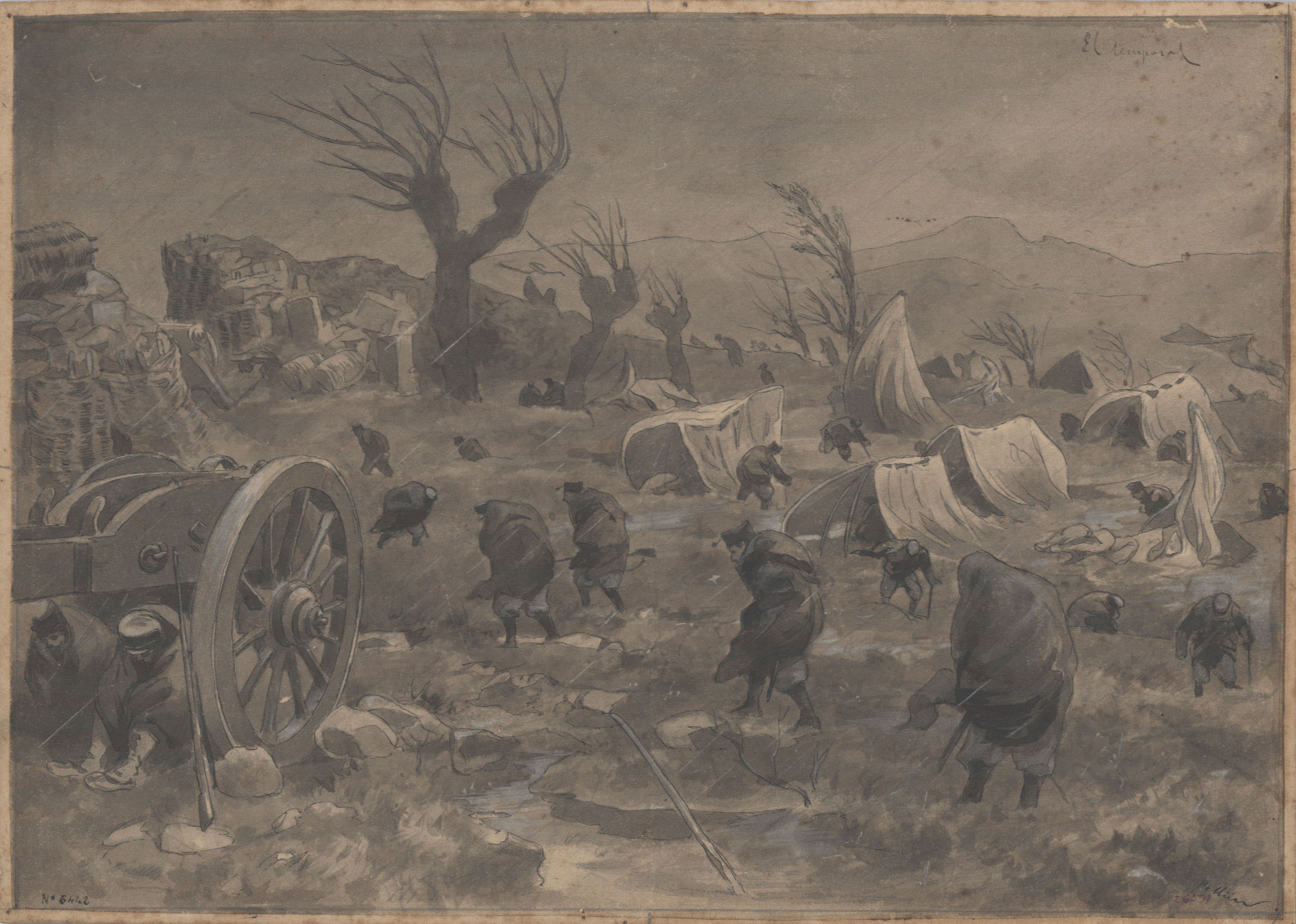 image for: Josep Lluís Pellicer - El temporal - Cap a 1872-1876