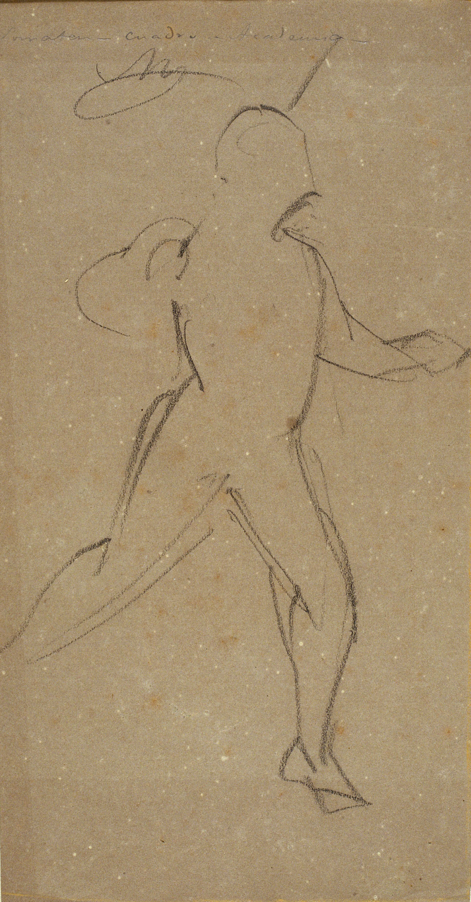 image for: Ramon Martí i Alsina - Esbós de figura per al quadre «El Sometent del Bruc» - Cap a 1866