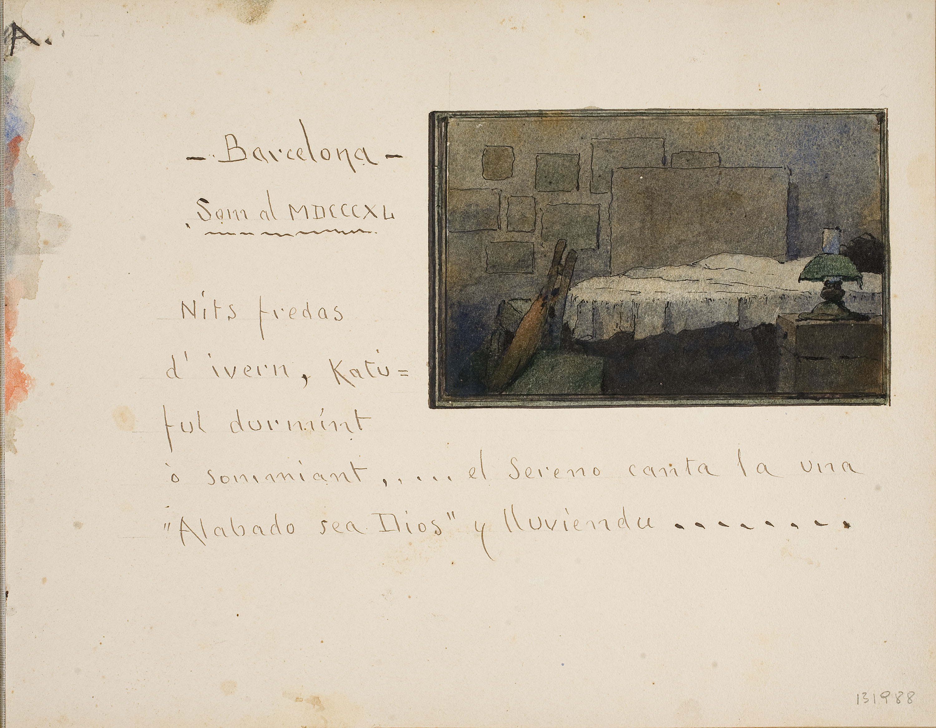 image for: Modest Urgell - Katúful durmint ò sommiant... - 1918